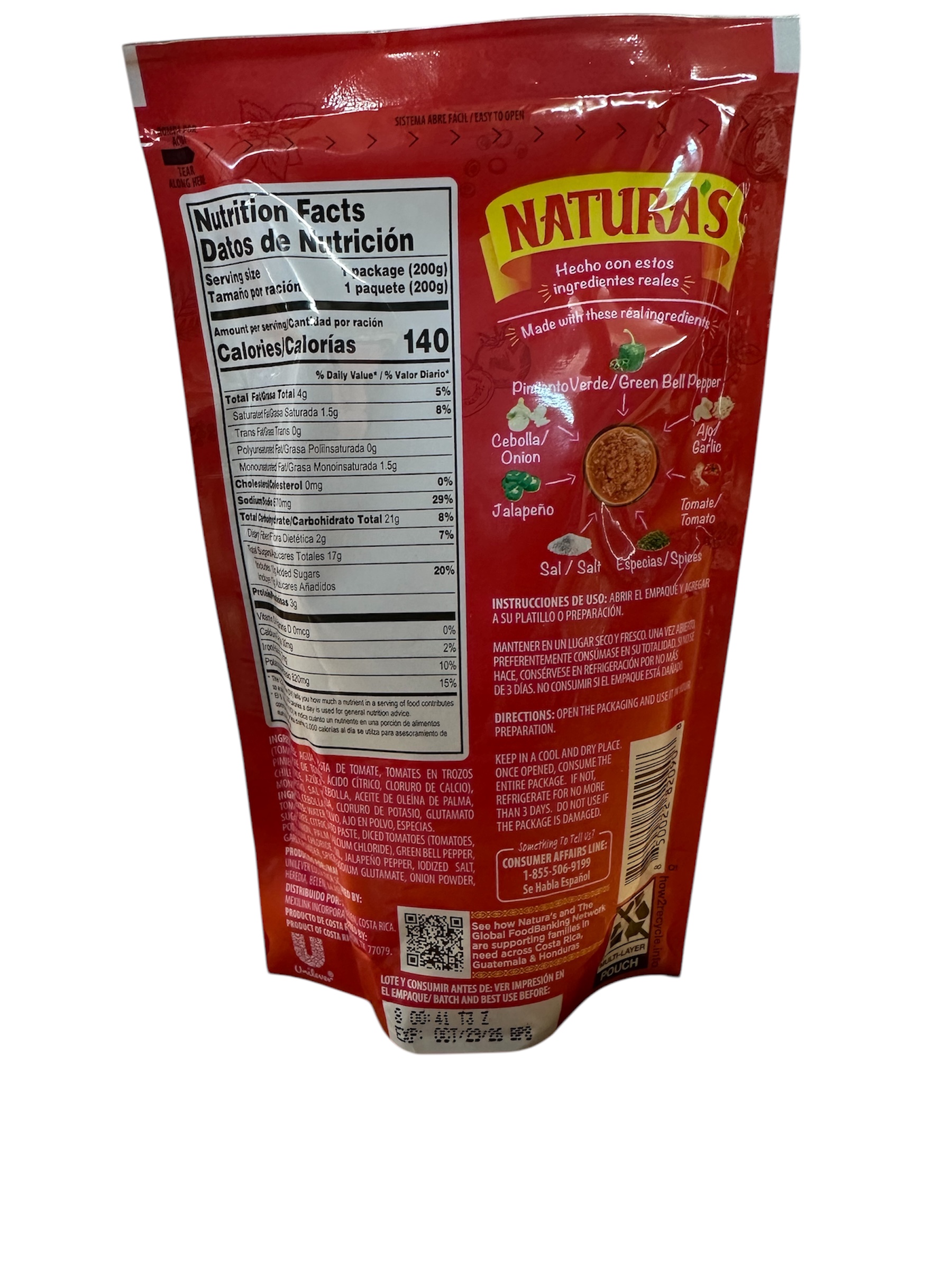 salsa de tomate naturas 