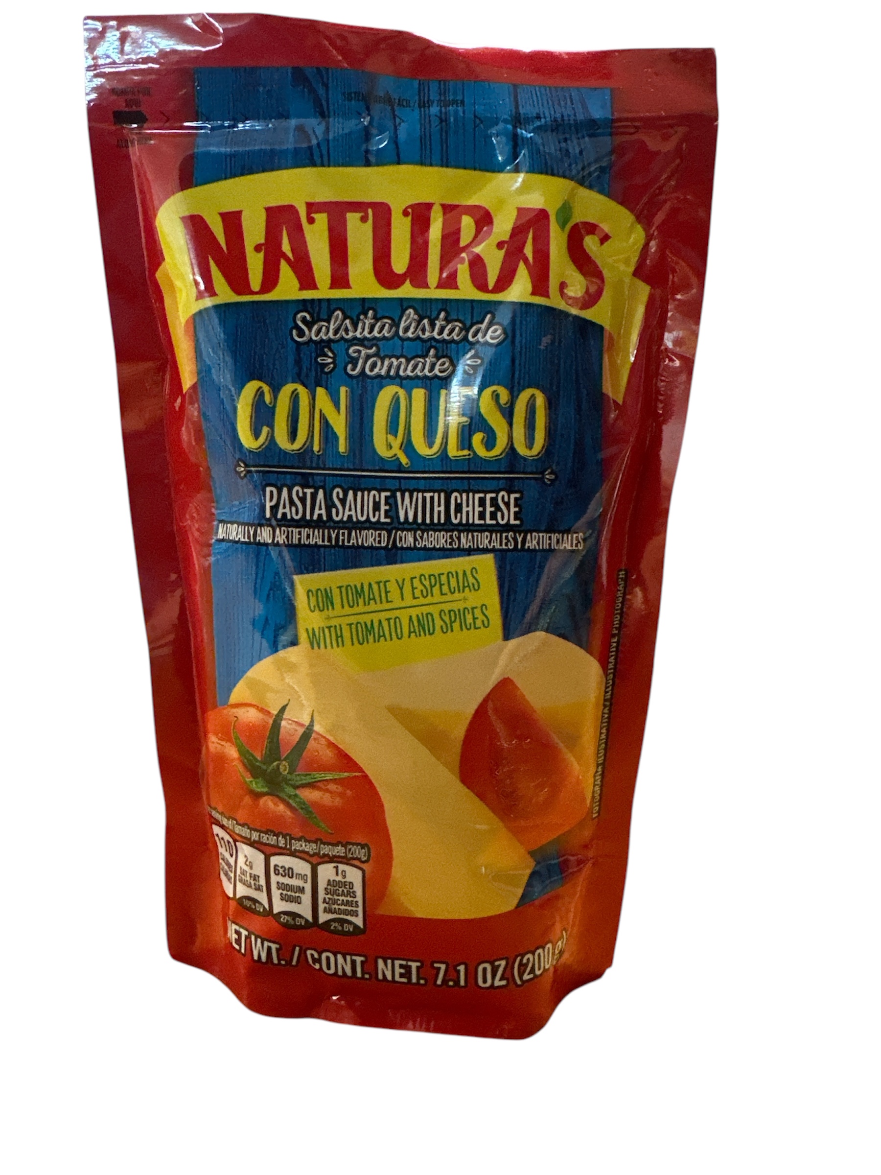 salsa de tomate con queso Naturas 