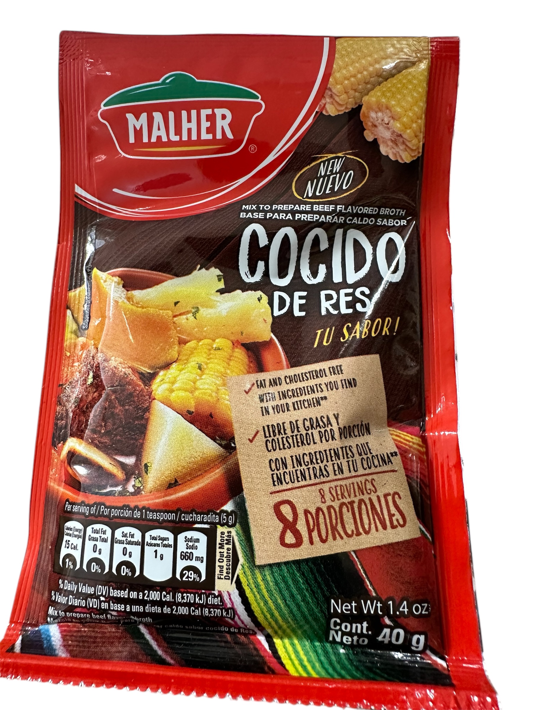 Cocido de Res malher sobre de 40g 