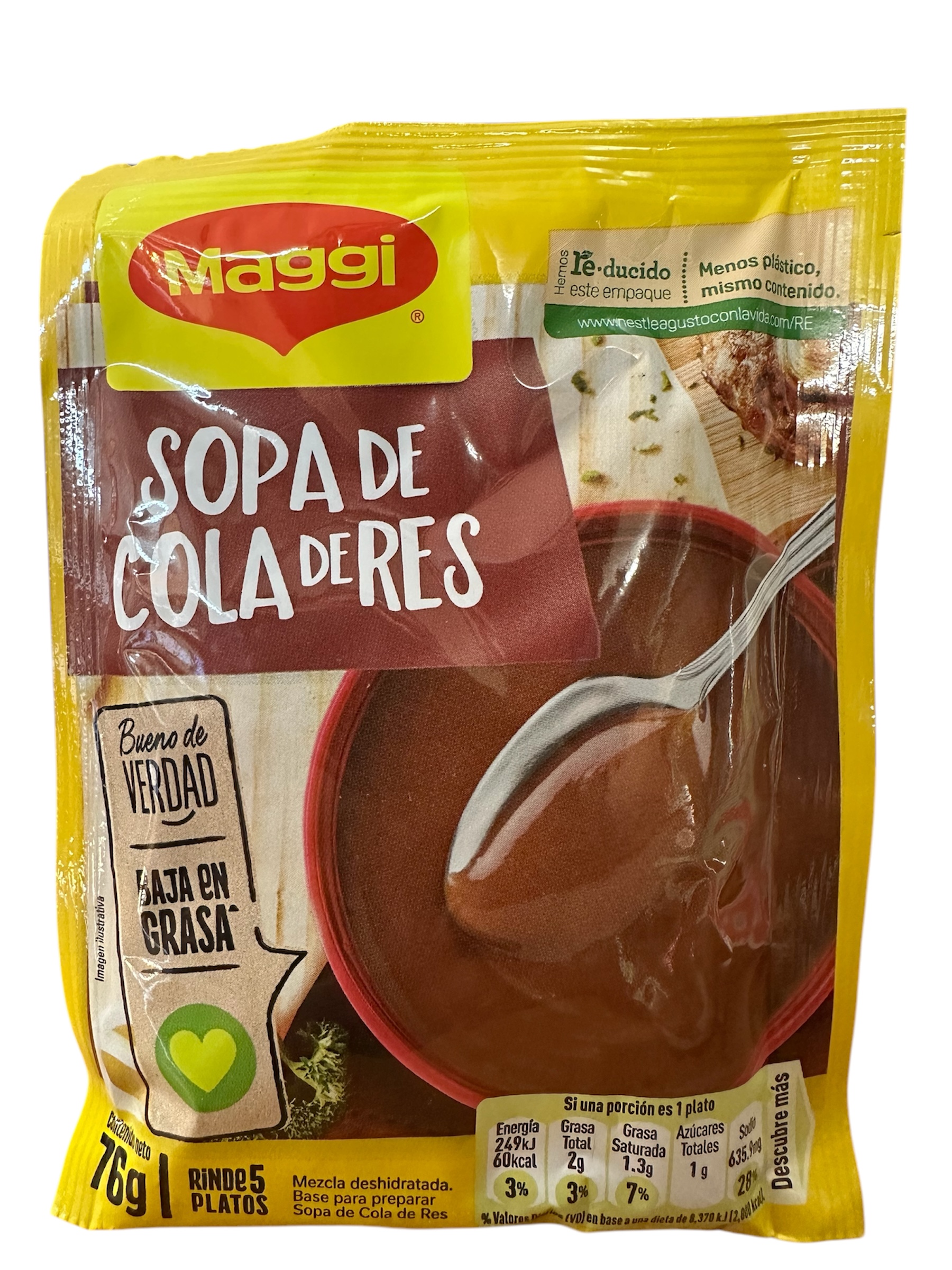 Sopa de Cola de Res Maggi sobre de 76g
