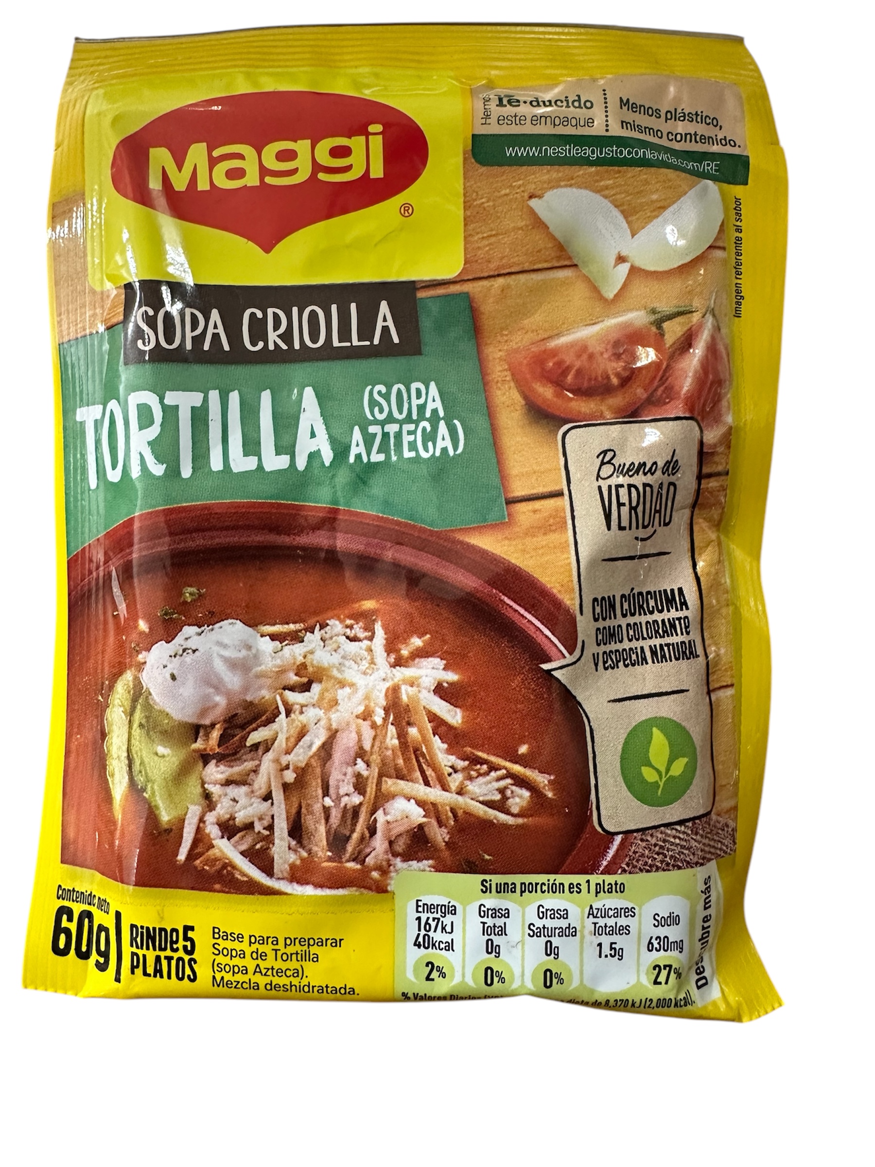 Sopa Criolla Maggi Tortilla sobre de 60g