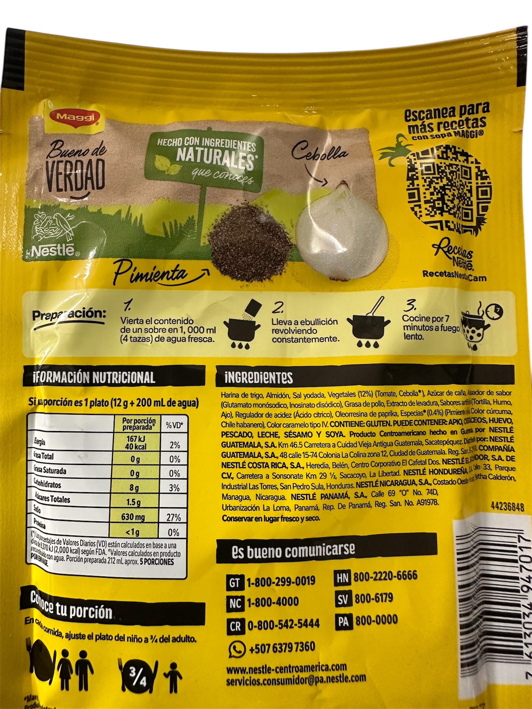 Sopa Criolla Maggi Tortilla sobre de 60g 