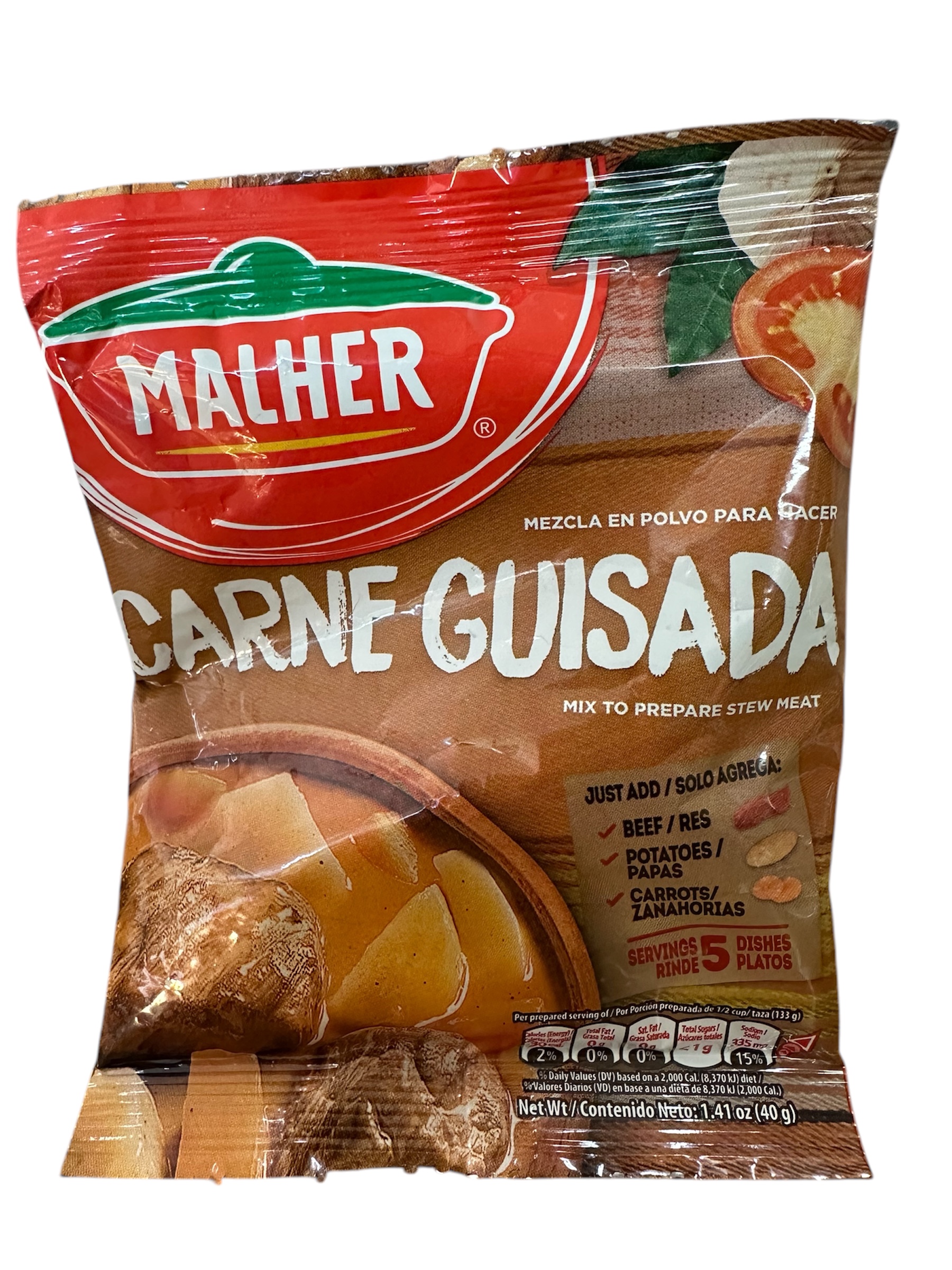 Carne Guisada Malher sobre de 40g 
