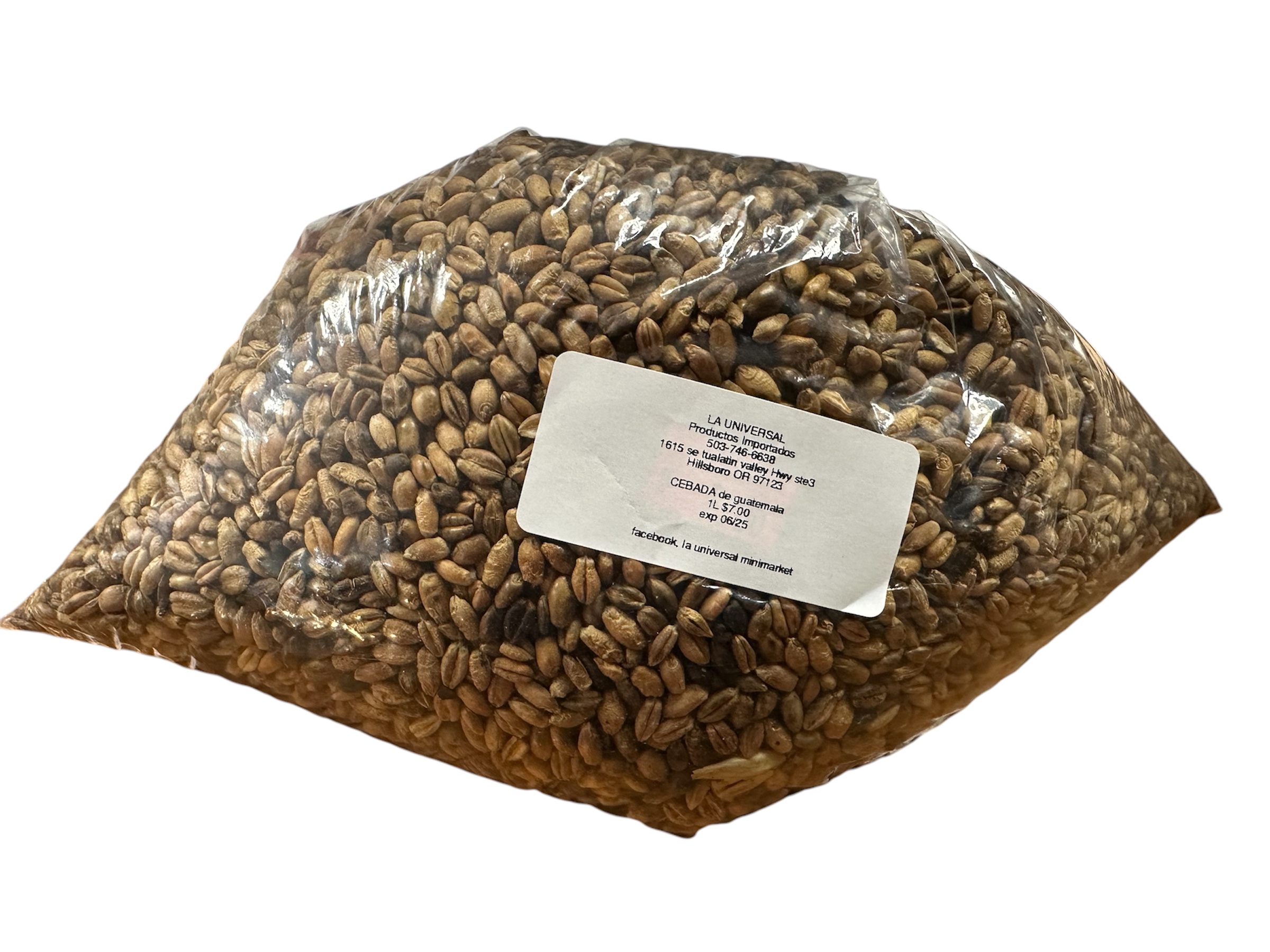 Granos de cebada dorada 