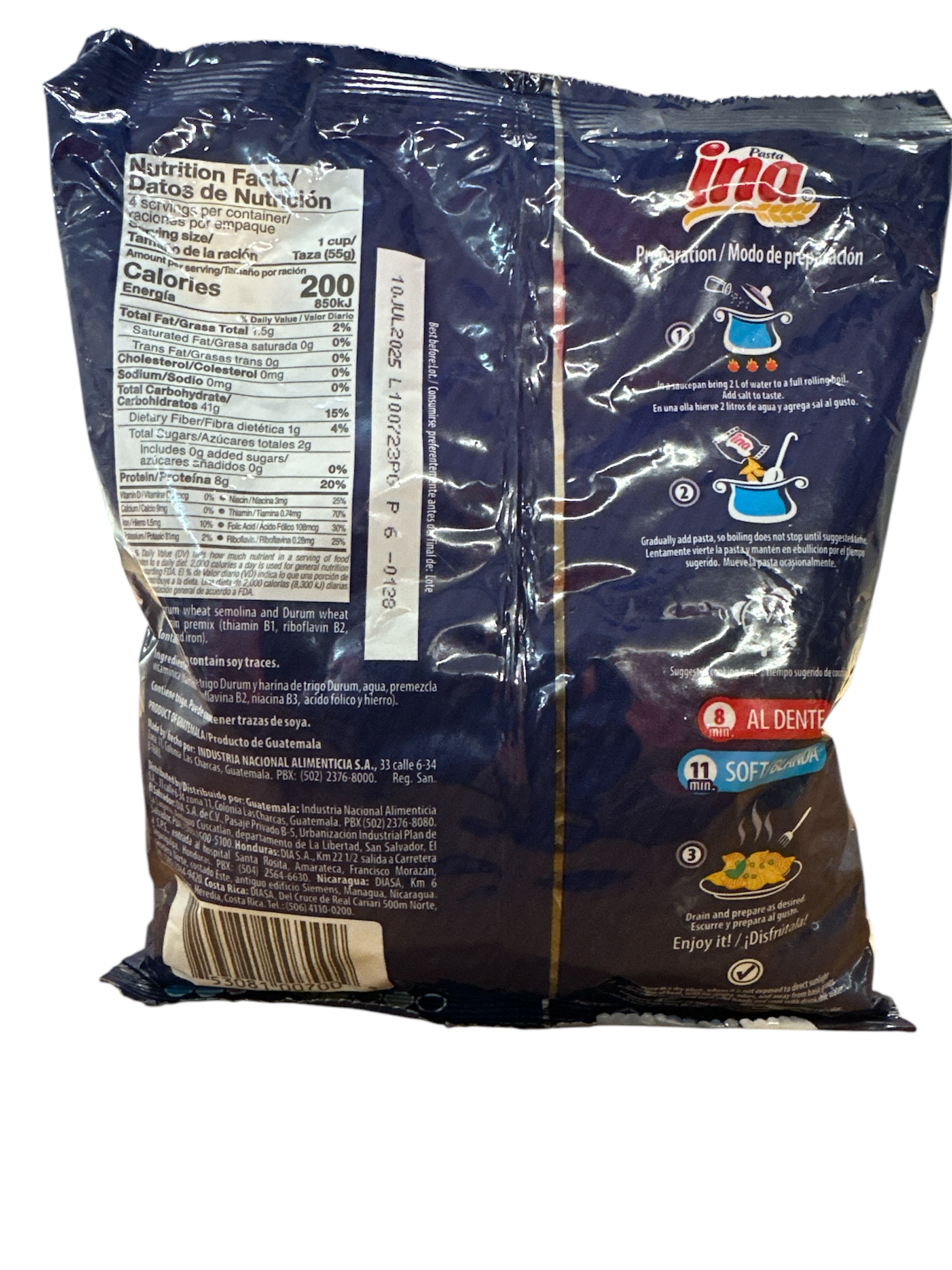 Pasta Ina caracolito 200g