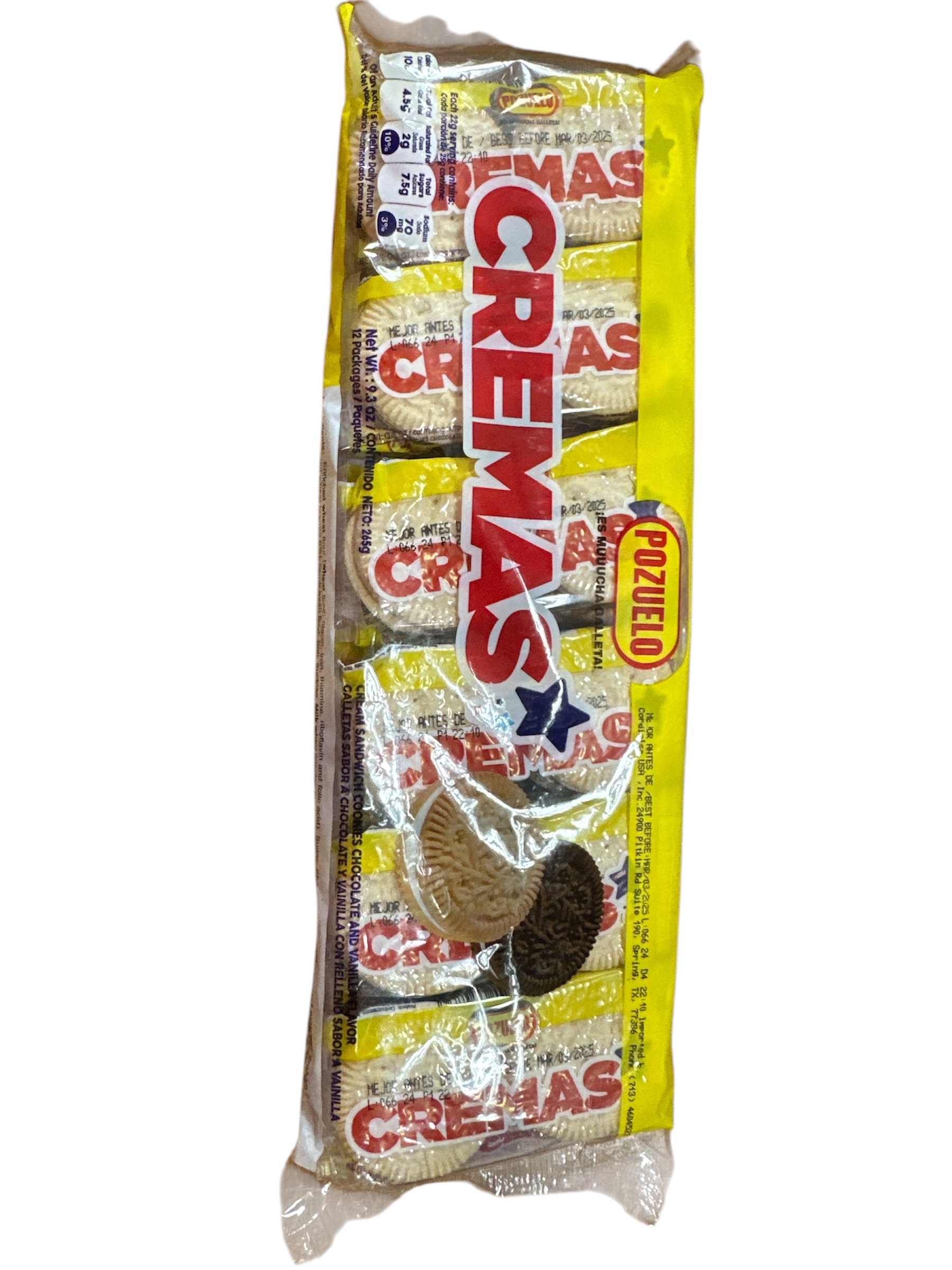 Galletas Cremas Pozuelo