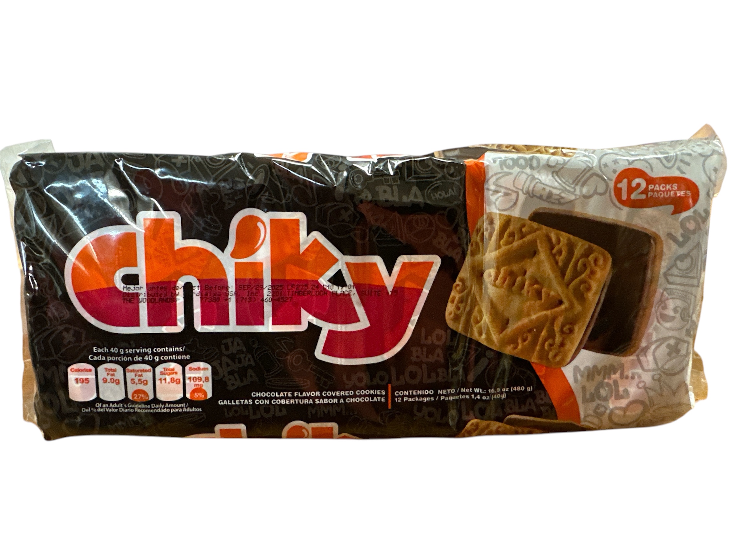 Chiky Galletas chocolate 480g