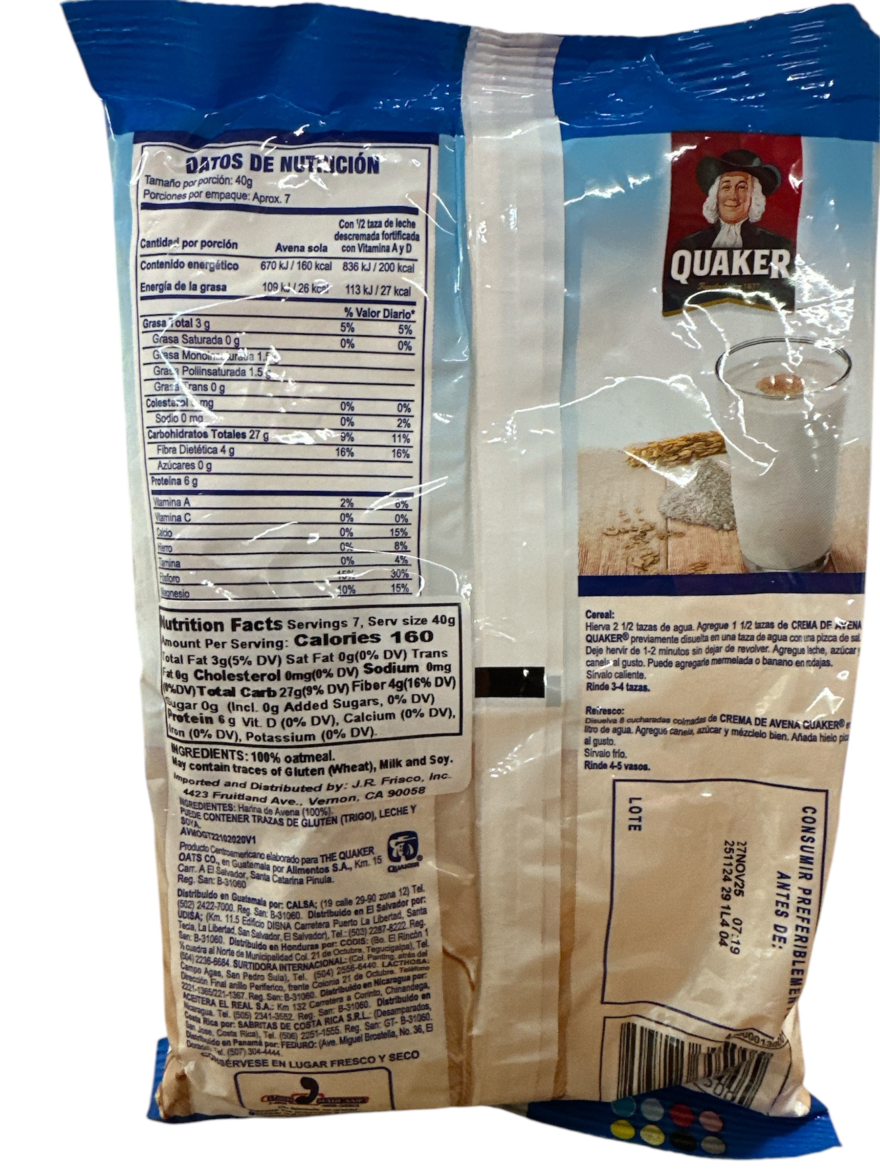 Avena Molida Quaker 290g