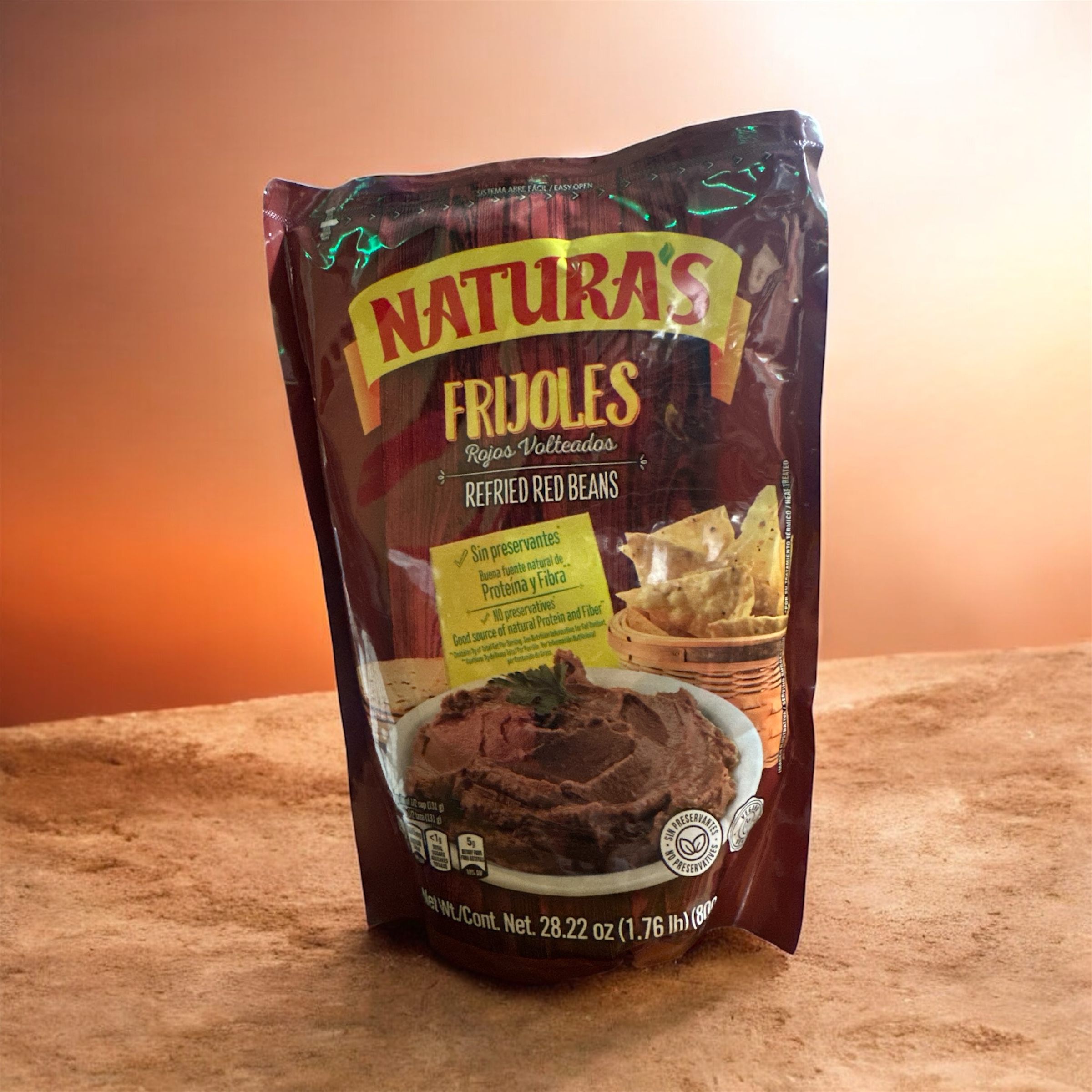 Frijoles Rojos Volteados Naturas 800g