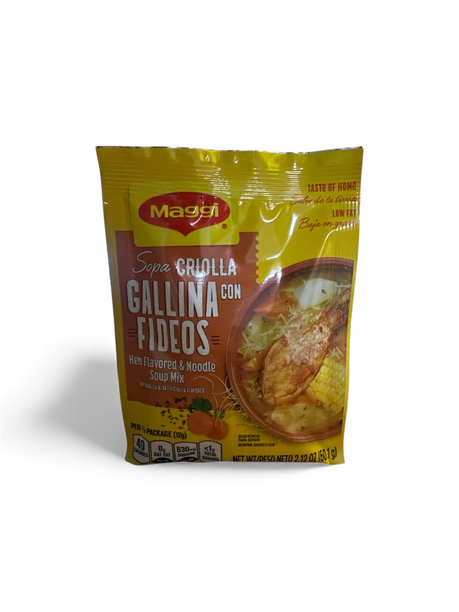 Sopa Criolla con Gallina y Fideos Maggi 60g