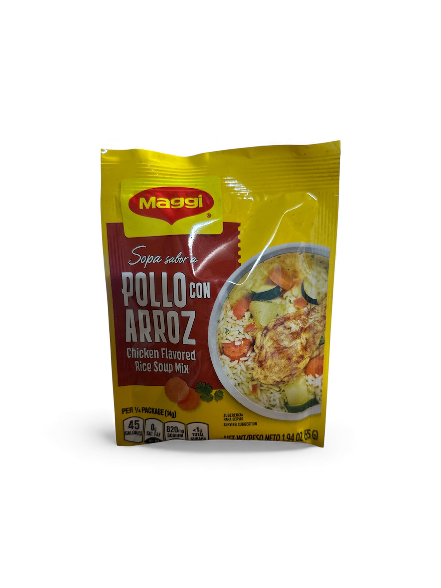 Sopa sabor Pollo con Arroz Maggi 55g
