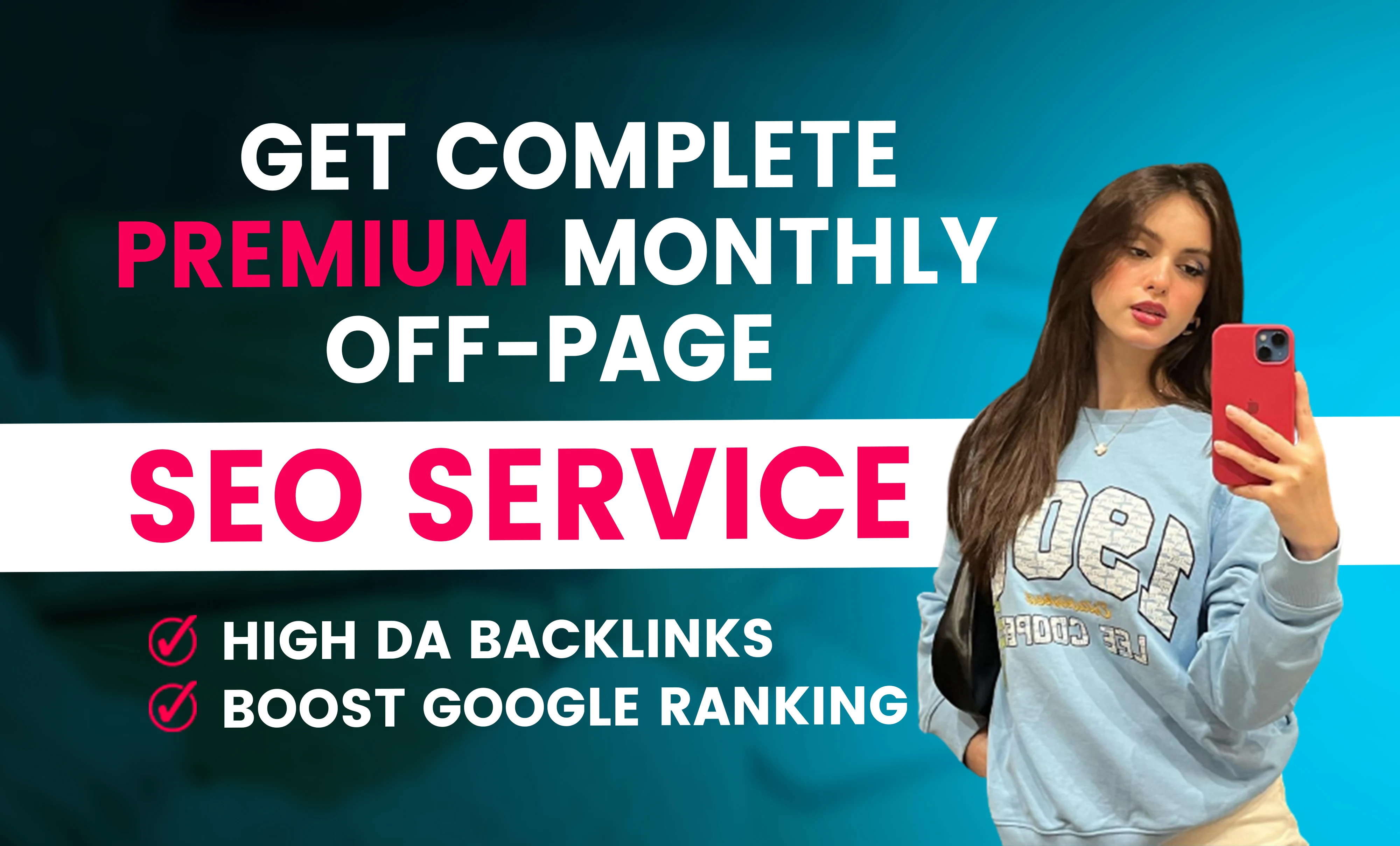 We will do monthly complete off page SEO service by high authority dofollow backlinks