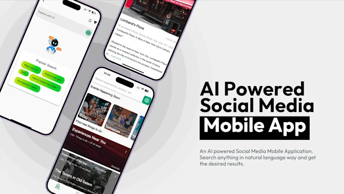 We will build Ai mobile app with our expert team
