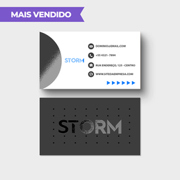 Cartão de Visita Em Couché Fosco com Laminação Fosca e Verniz Localizado