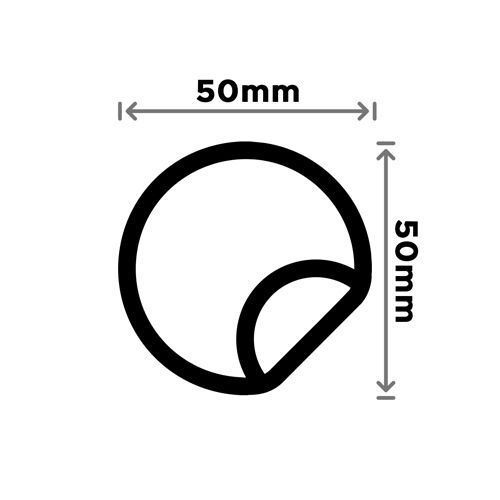 Etiqueta adesiva 5x5cm