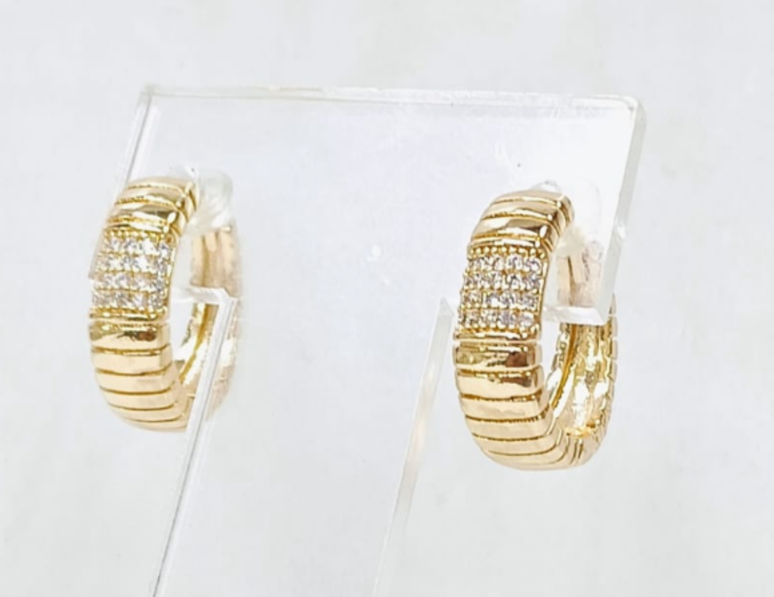 Arracadas de oro laminado 