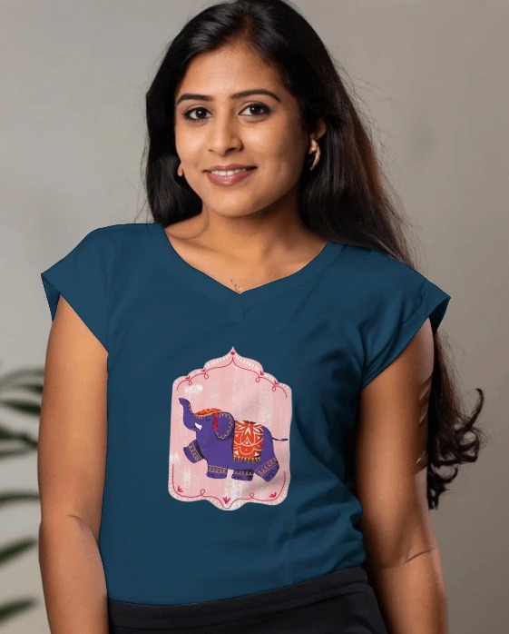 Royal Blue Elephant - Unisex T-shirt