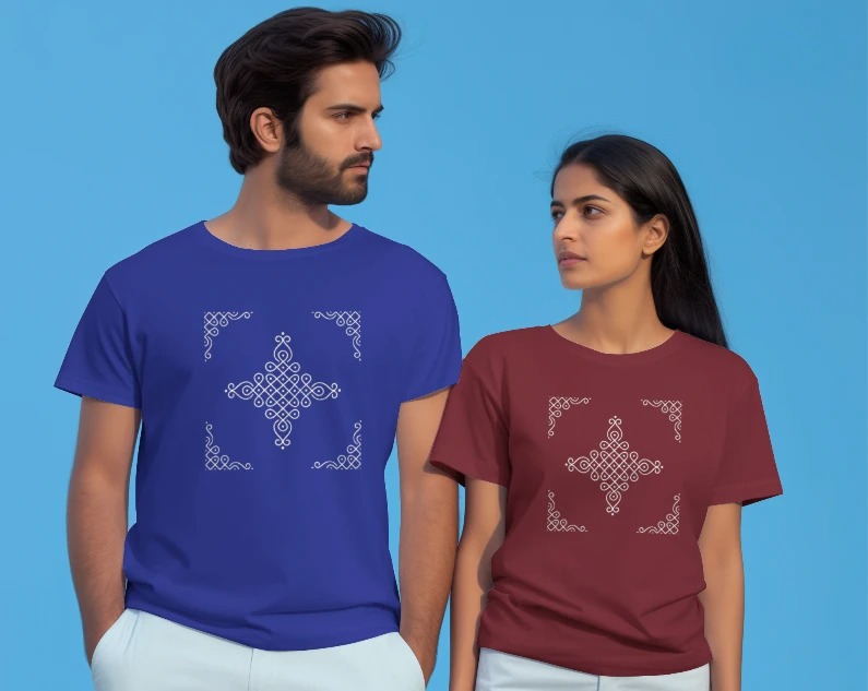 Kolam/Rangoli Radiance - Unisex T-shirt