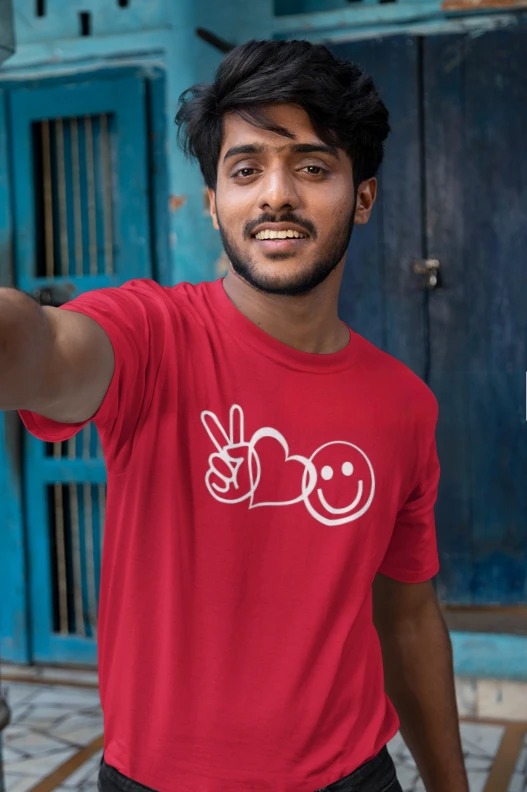 Peace Love Smile - Unisex T-shirt