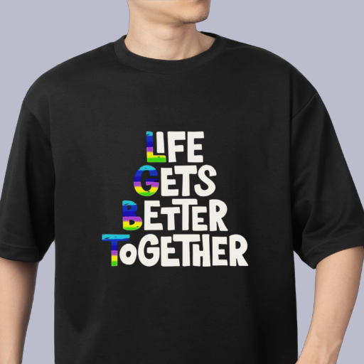 Pride - Life Gets Better Together - LGBTQ Unisex T-shirt
