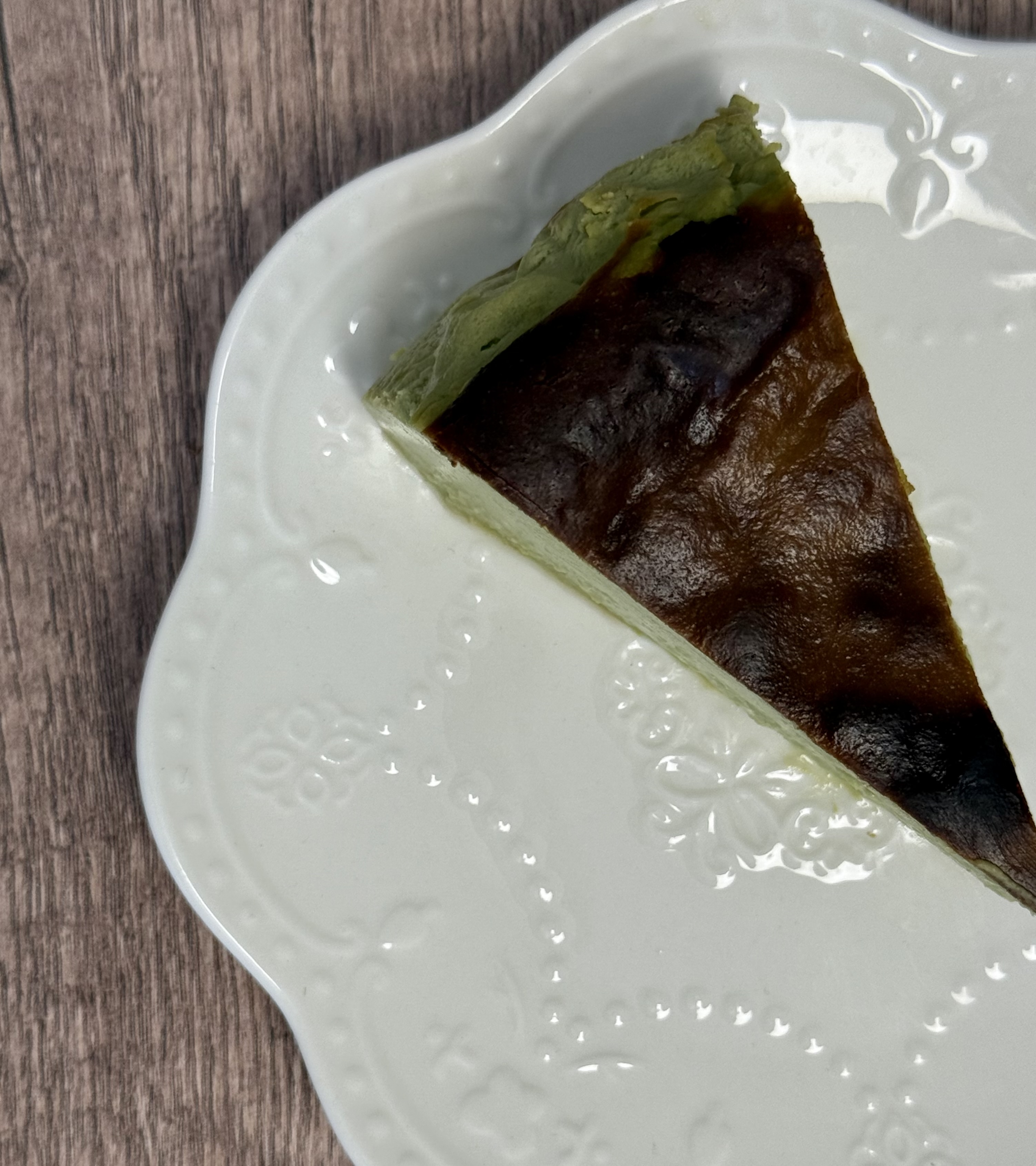 Matcha Basque Burnt Cheesecake (Gluten- Free)