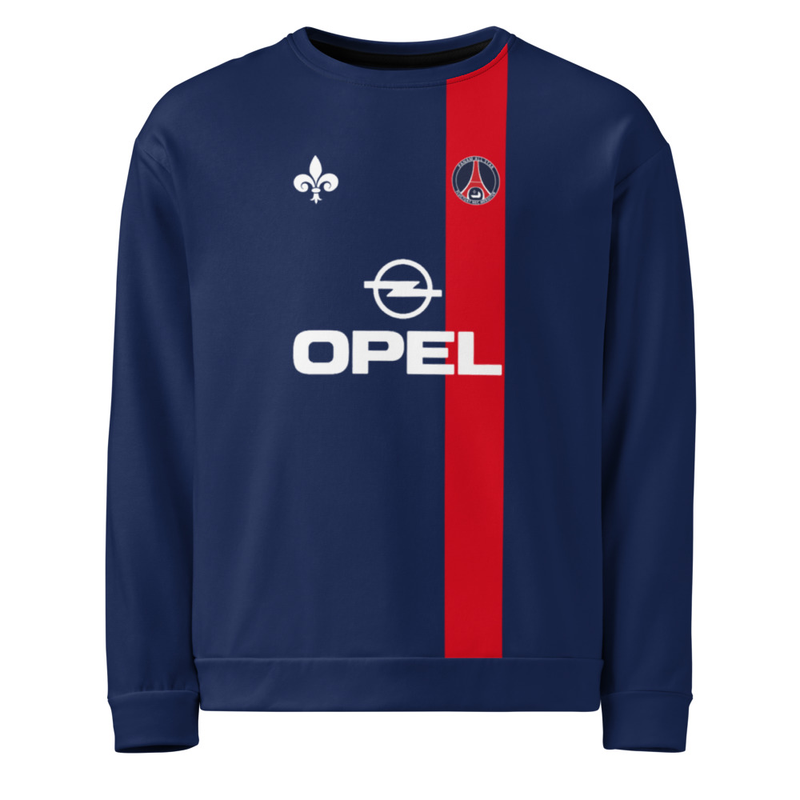 Sweat Sport Rétro Marine – "Héritage Royal" 