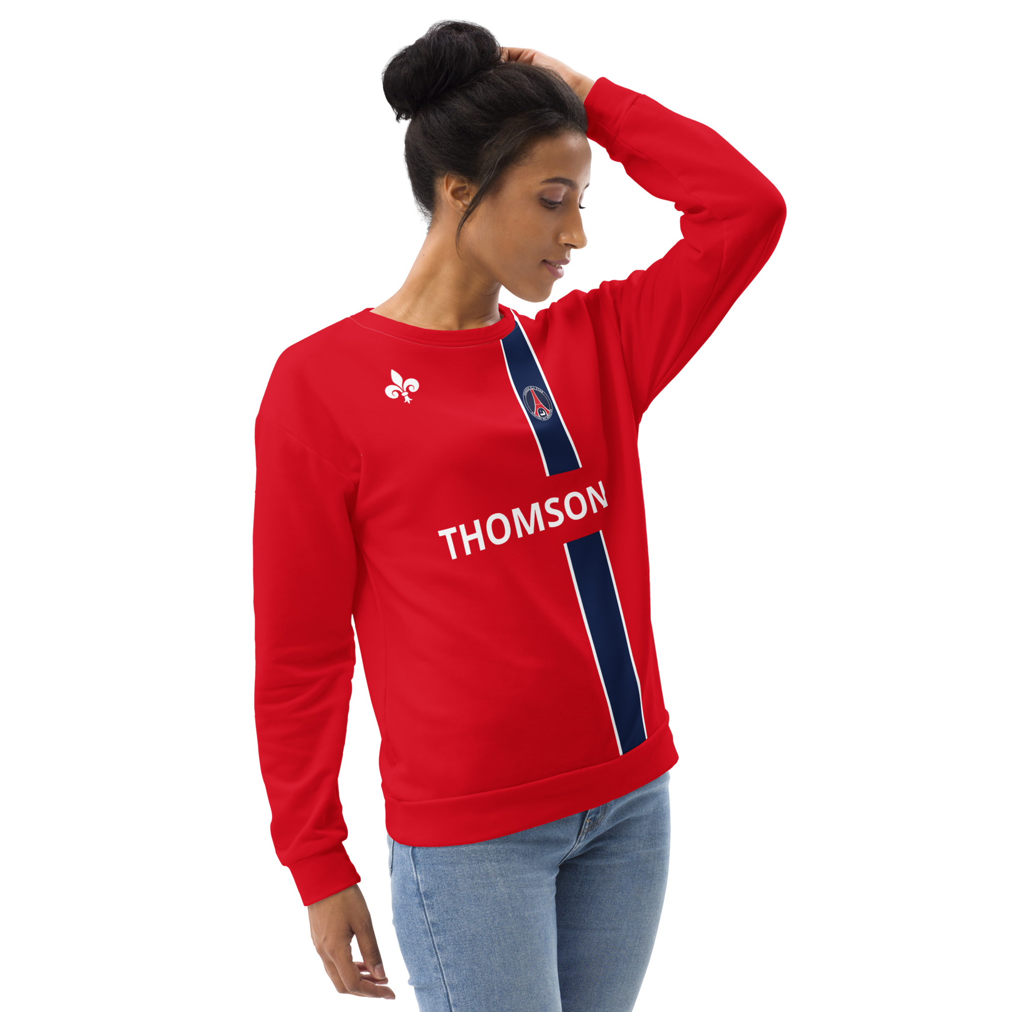 Sweat Sport Rétro Rouge – "Héritage Royal" 