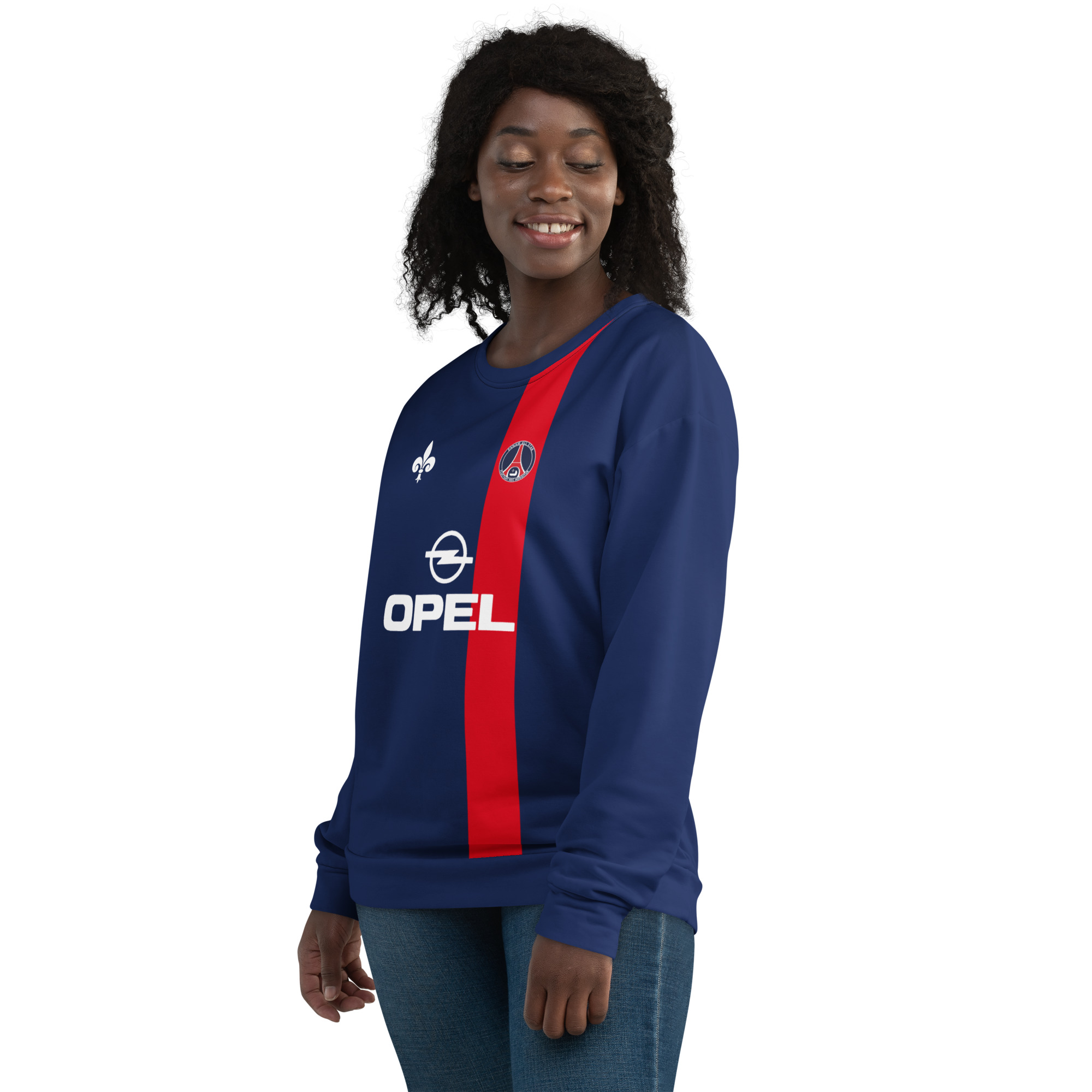 Sweat Sport Rétro Marine – "Héritage Royal" 