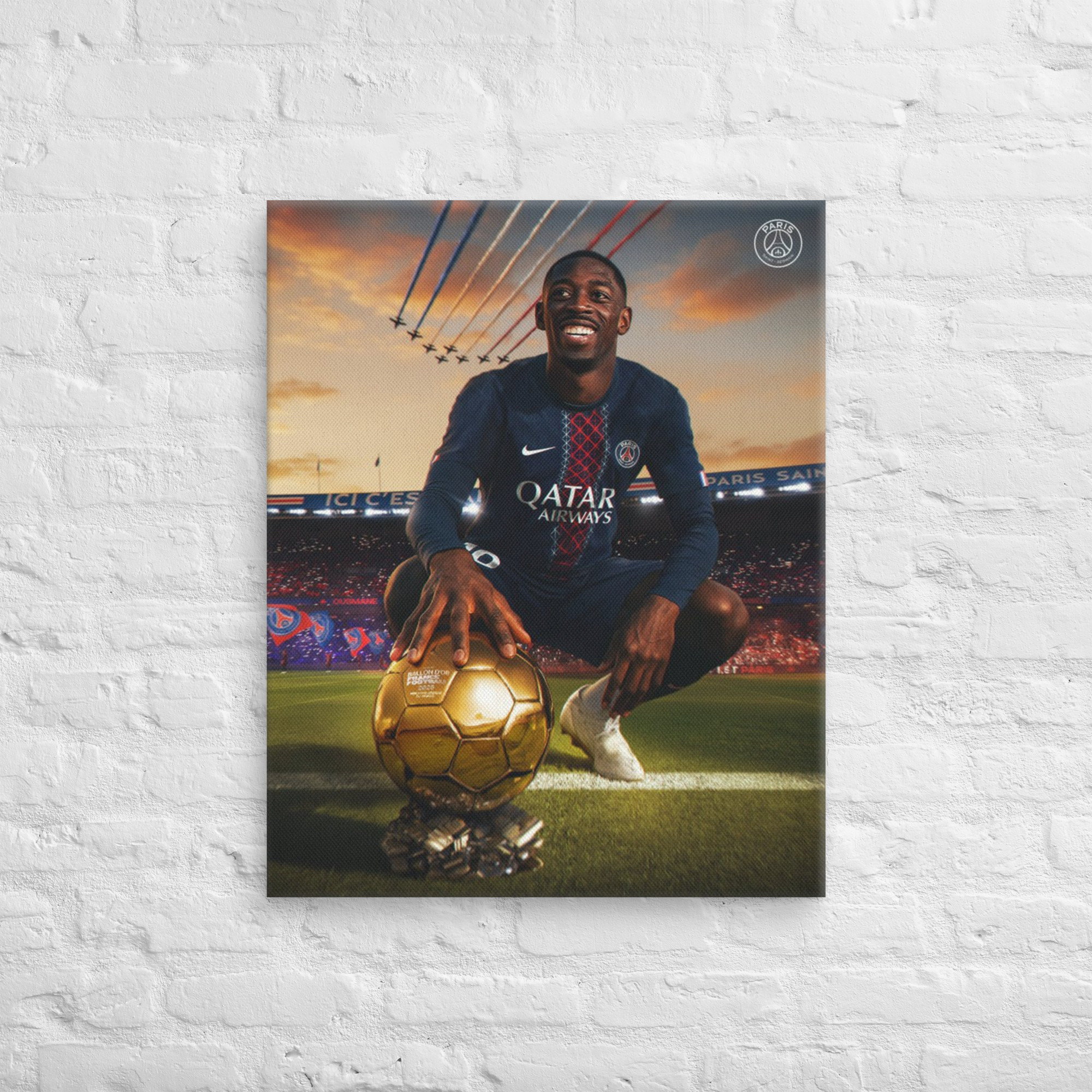 Toile Décorative – "Ousmane Dembélé Ballon d'Or"