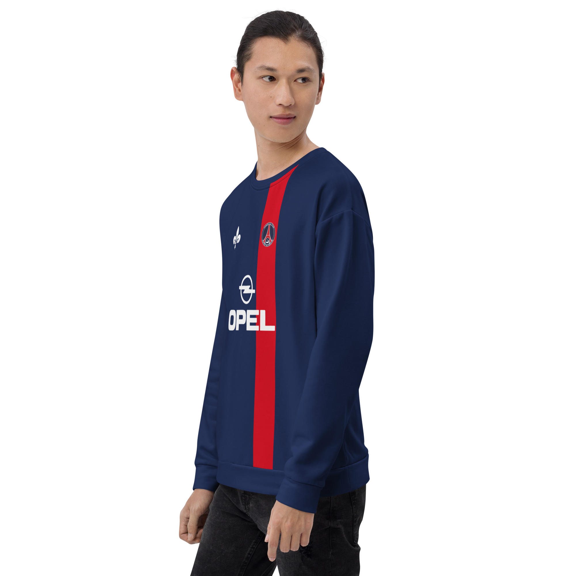 Sweat Sport Rétro Marine – "Héritage Royal" 