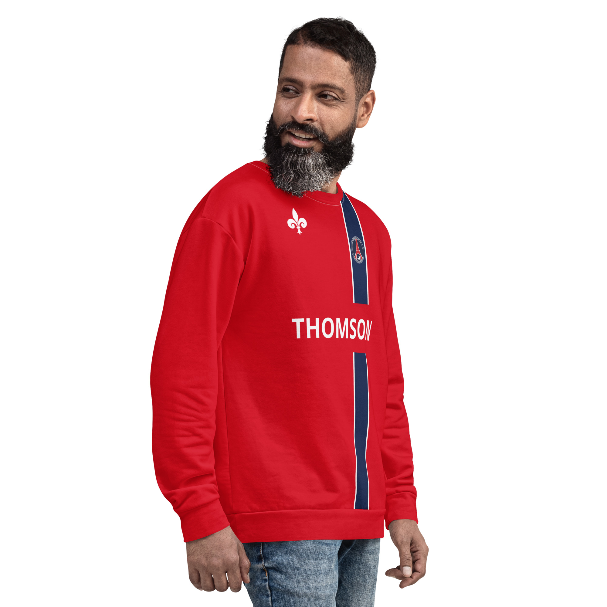 Sweat Sport Rétro Rouge – "Héritage Royal" 