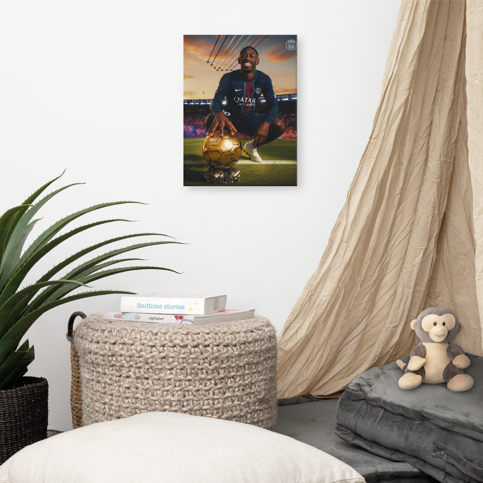 Toile Décorative – "Ousmane Dembélé Ballon d'Or"