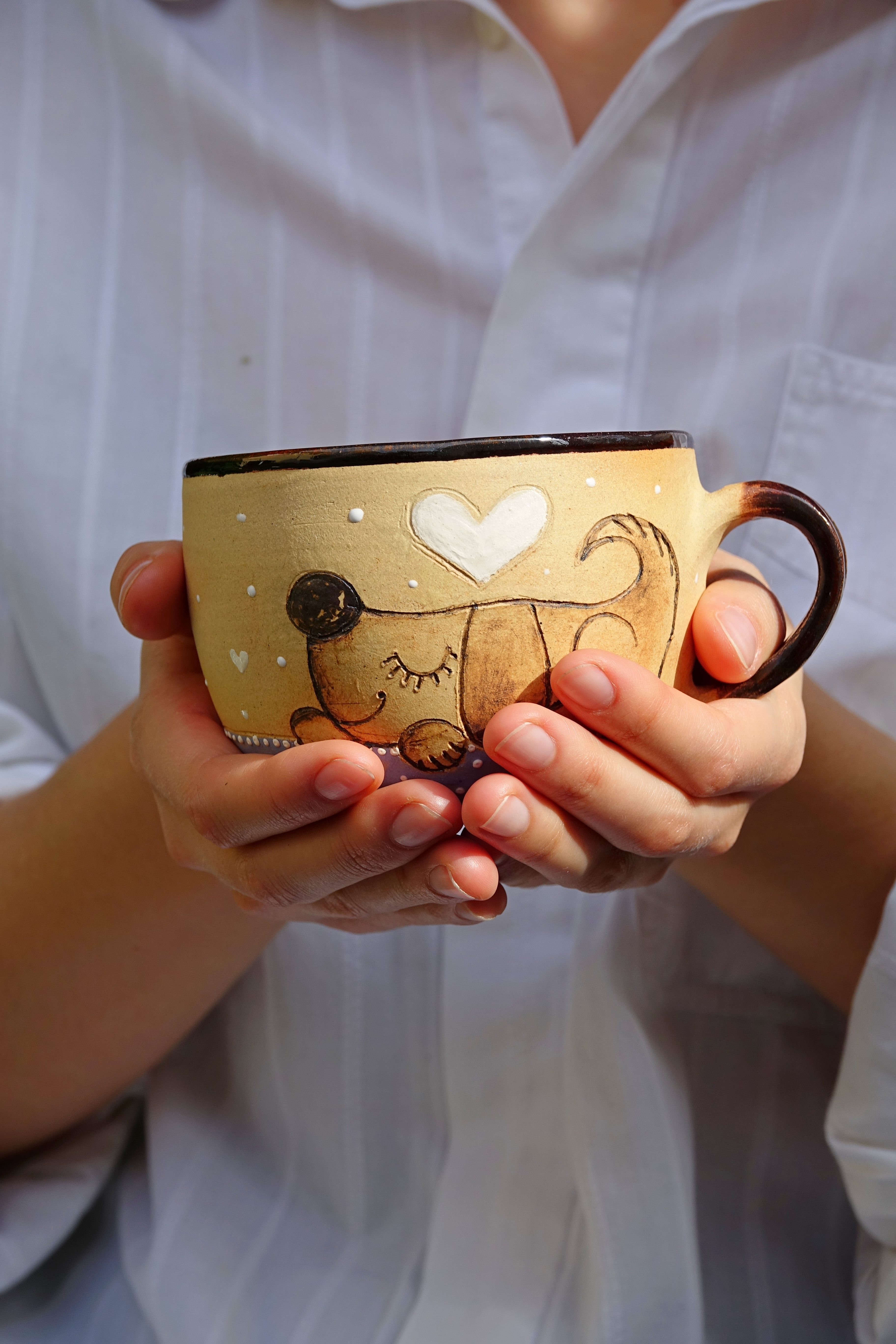 Hrnek se zasněným pejskem