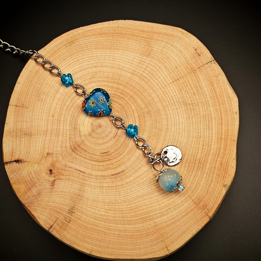 Bijou de thé - Cœur fleuri