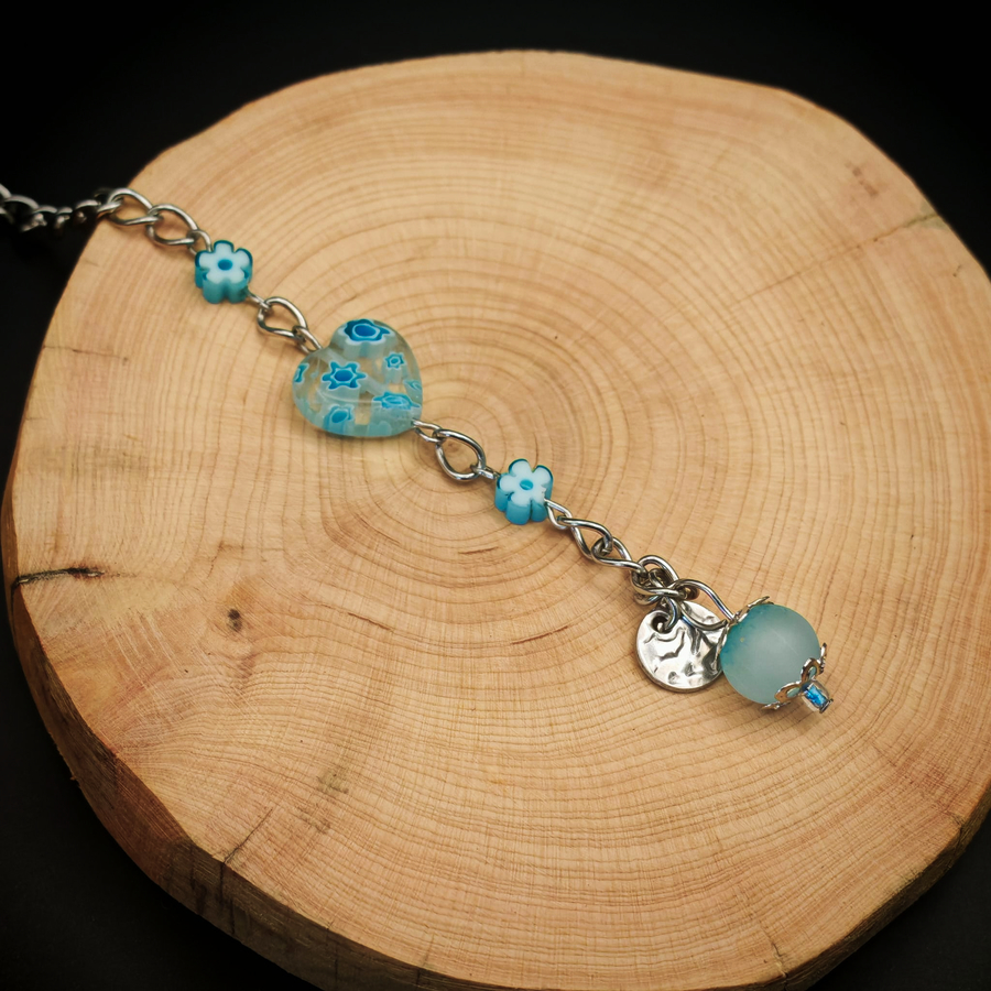 Bijou de thé - Cœur fleuri