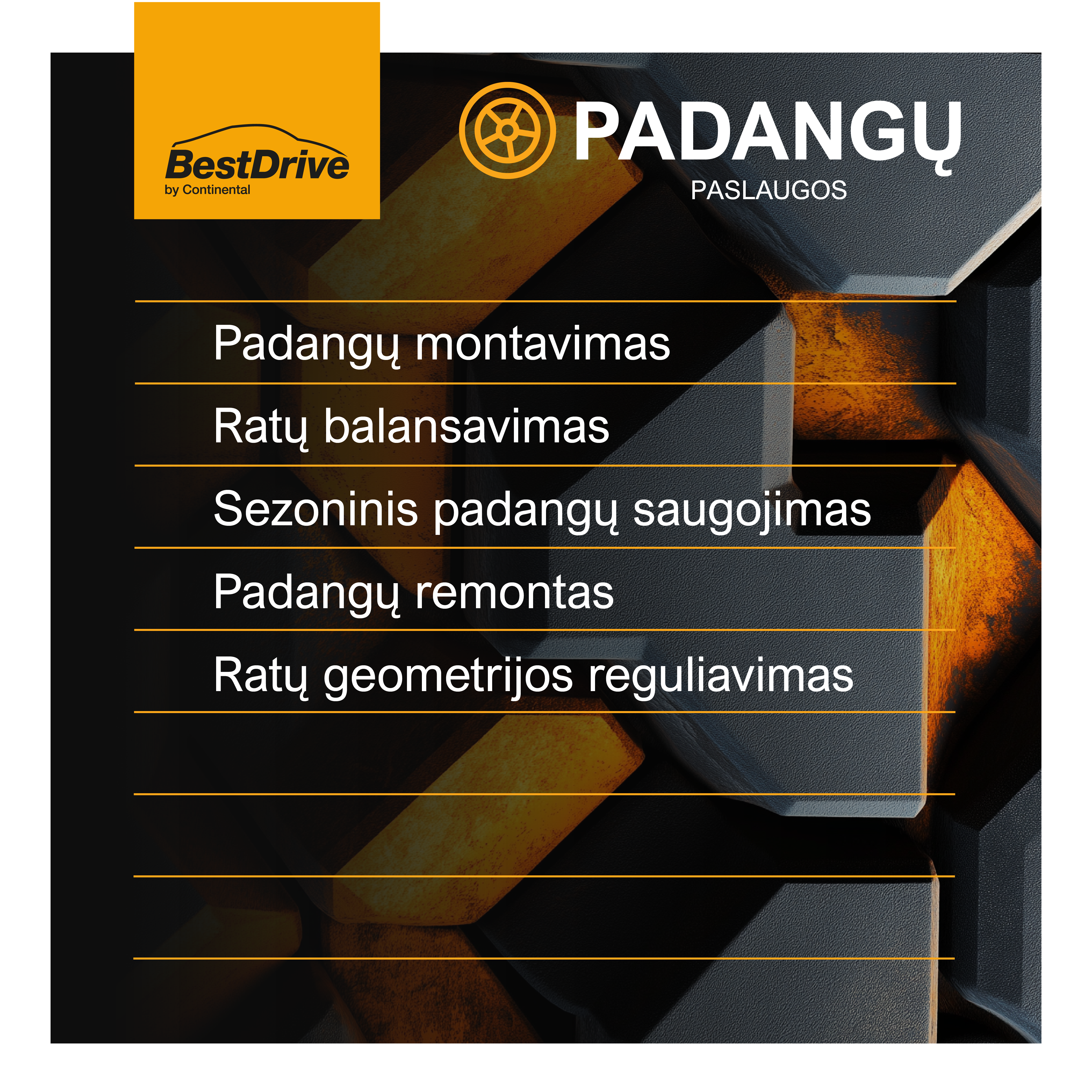 Visos padangų paslaugos
