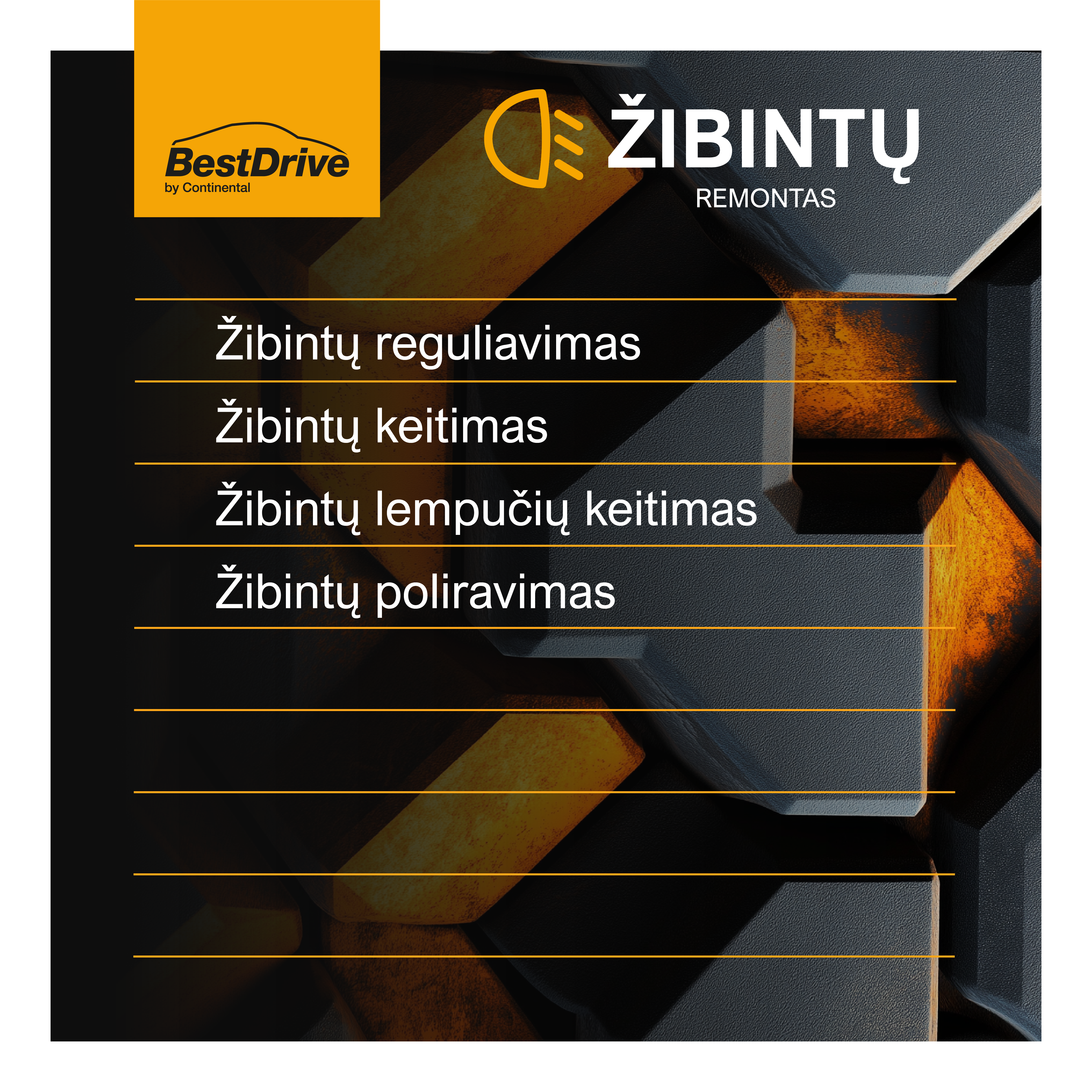 Žibintų remontas