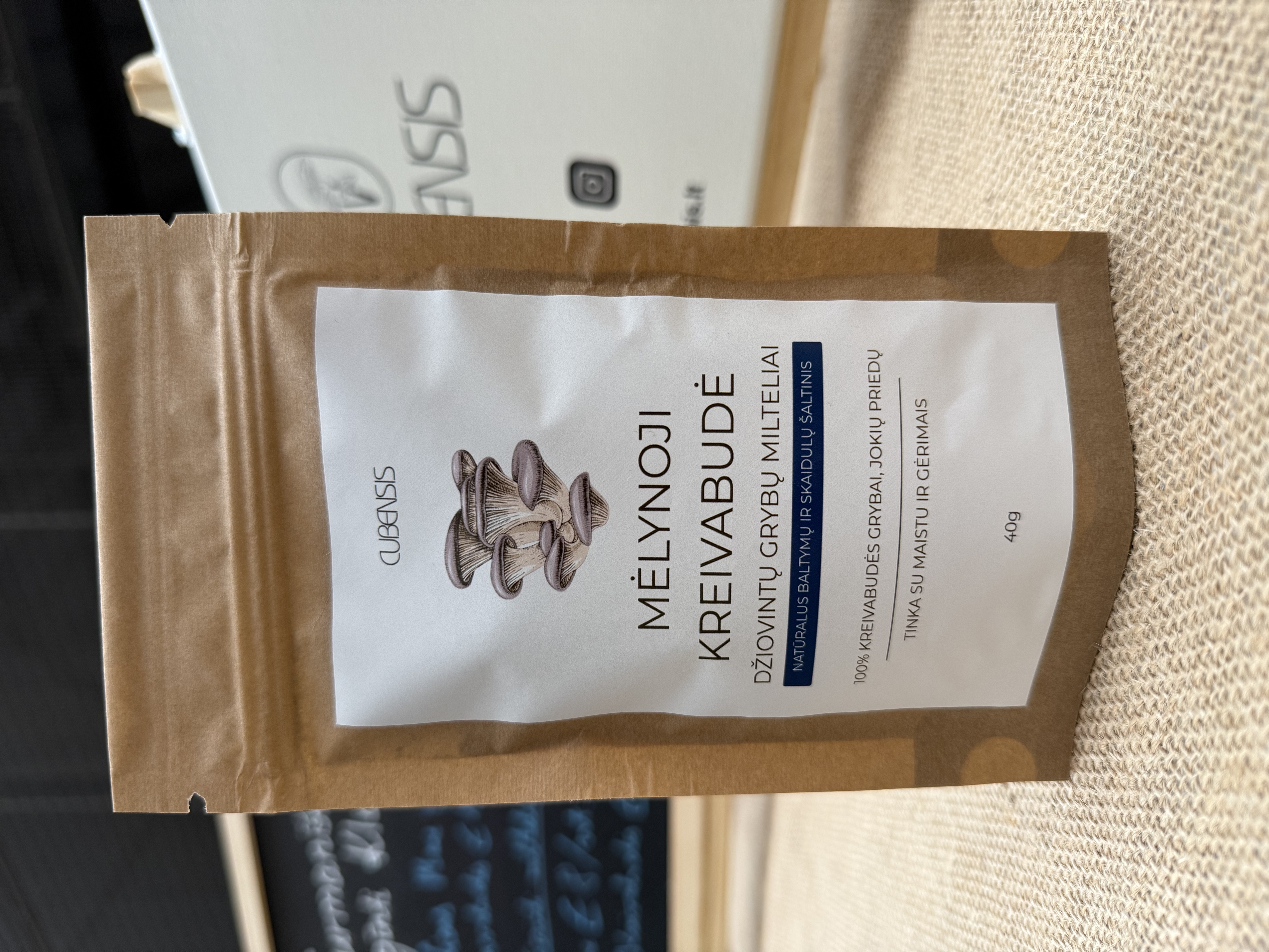 Džiovintų Mėlynųjų kreivabudžių milteliai