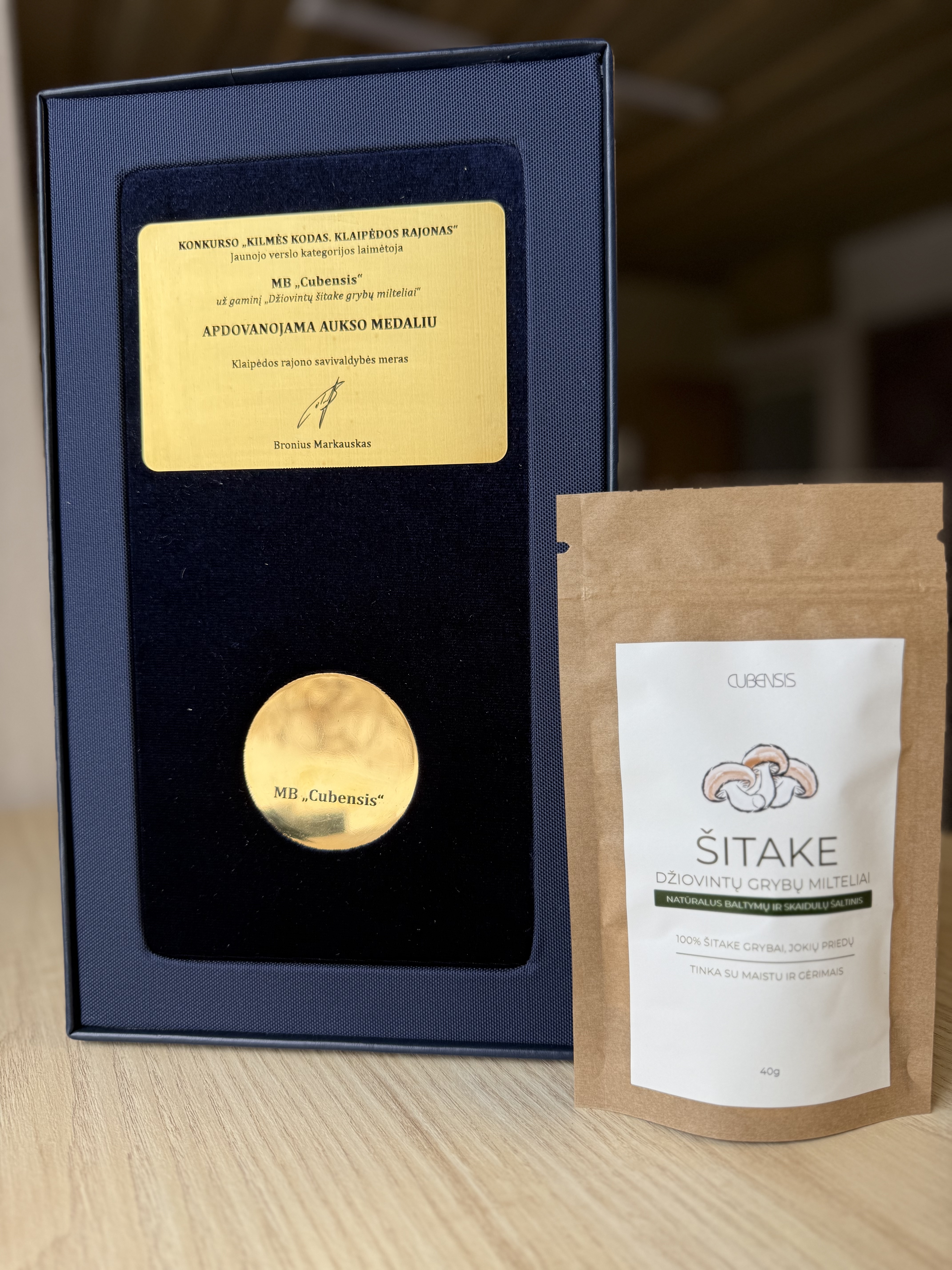 Džiovintų Šitake grybų milteliai