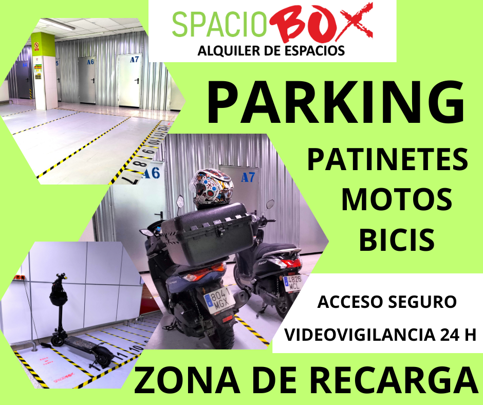 Parking para patinetes con carga gratis, IVA Incluido 