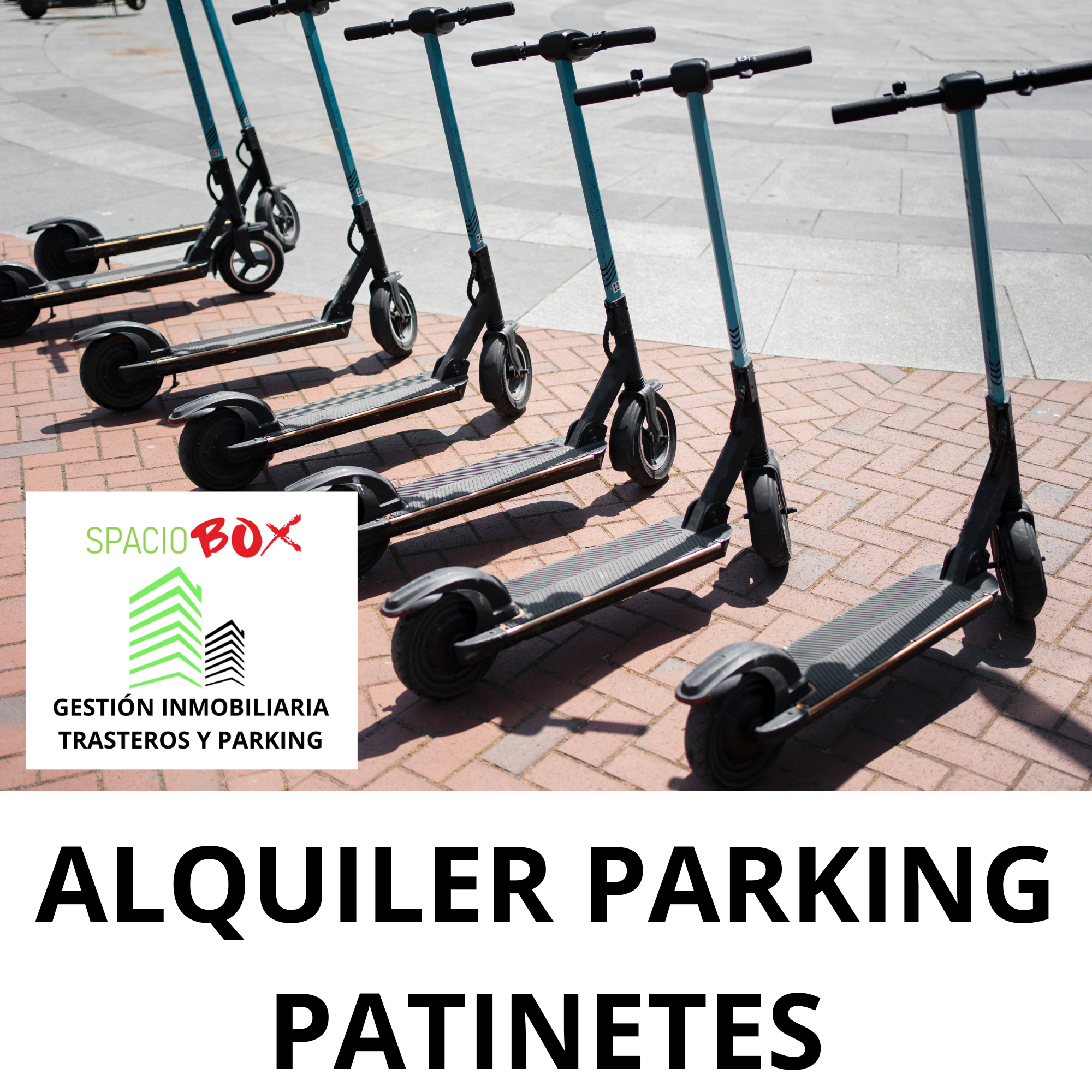 Parking para patinetes con carga gratis, IVA Incluido