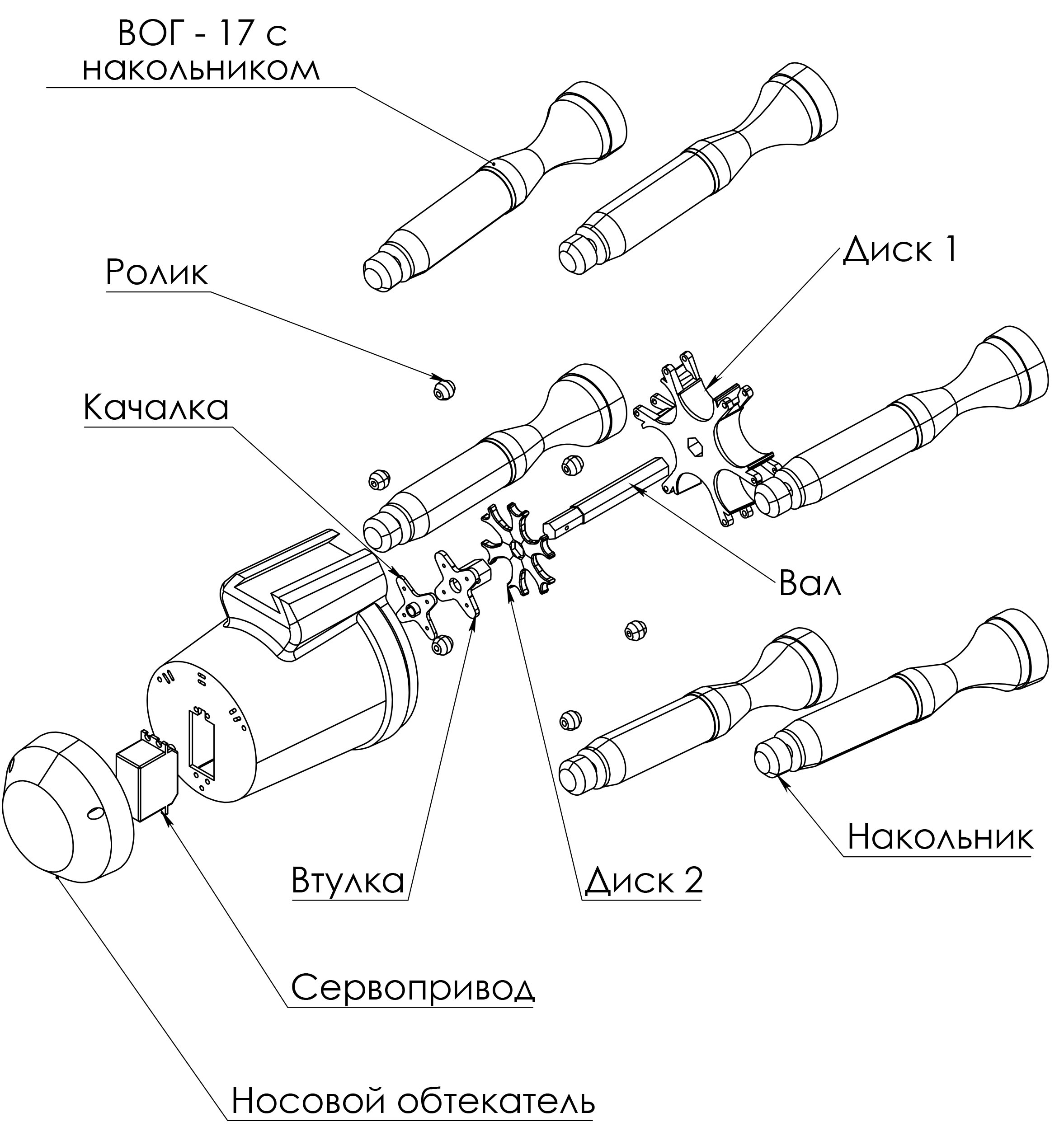 Rus Drum Drop Mechanism for 6x VOG17
