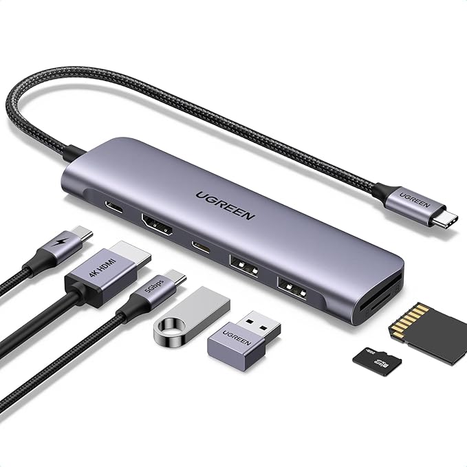 USB-C to USB-A 3.0 + USB-C Hub