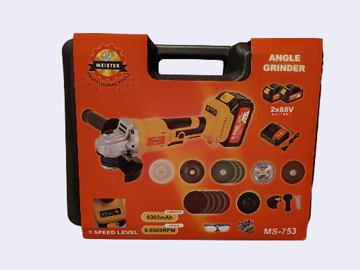 Akumuliatorinis kampinis šlifuoklis MEISTER MS_754