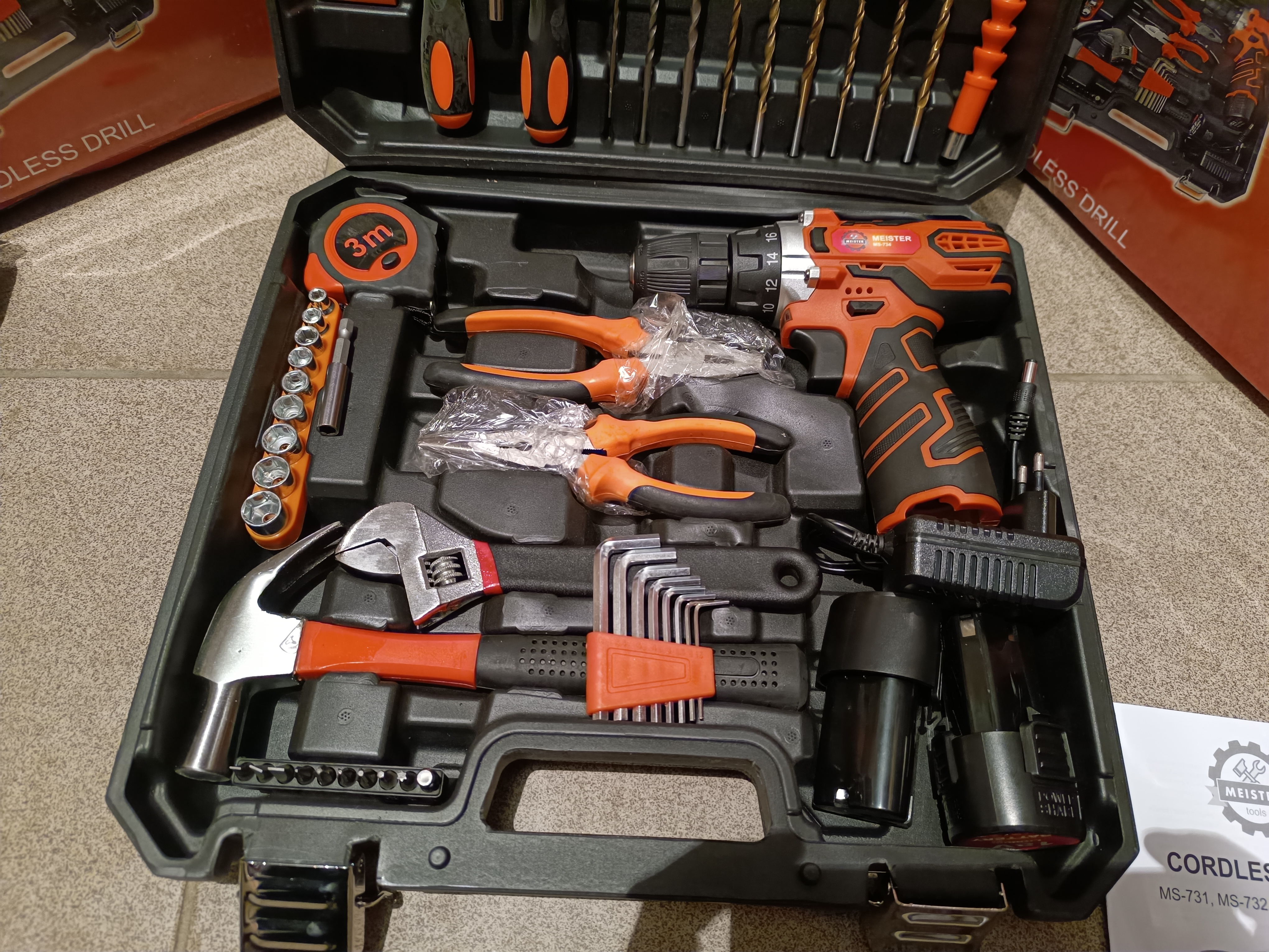 Akumuliatorinis suktuvas - gręžtuvas MEISTER MS-734