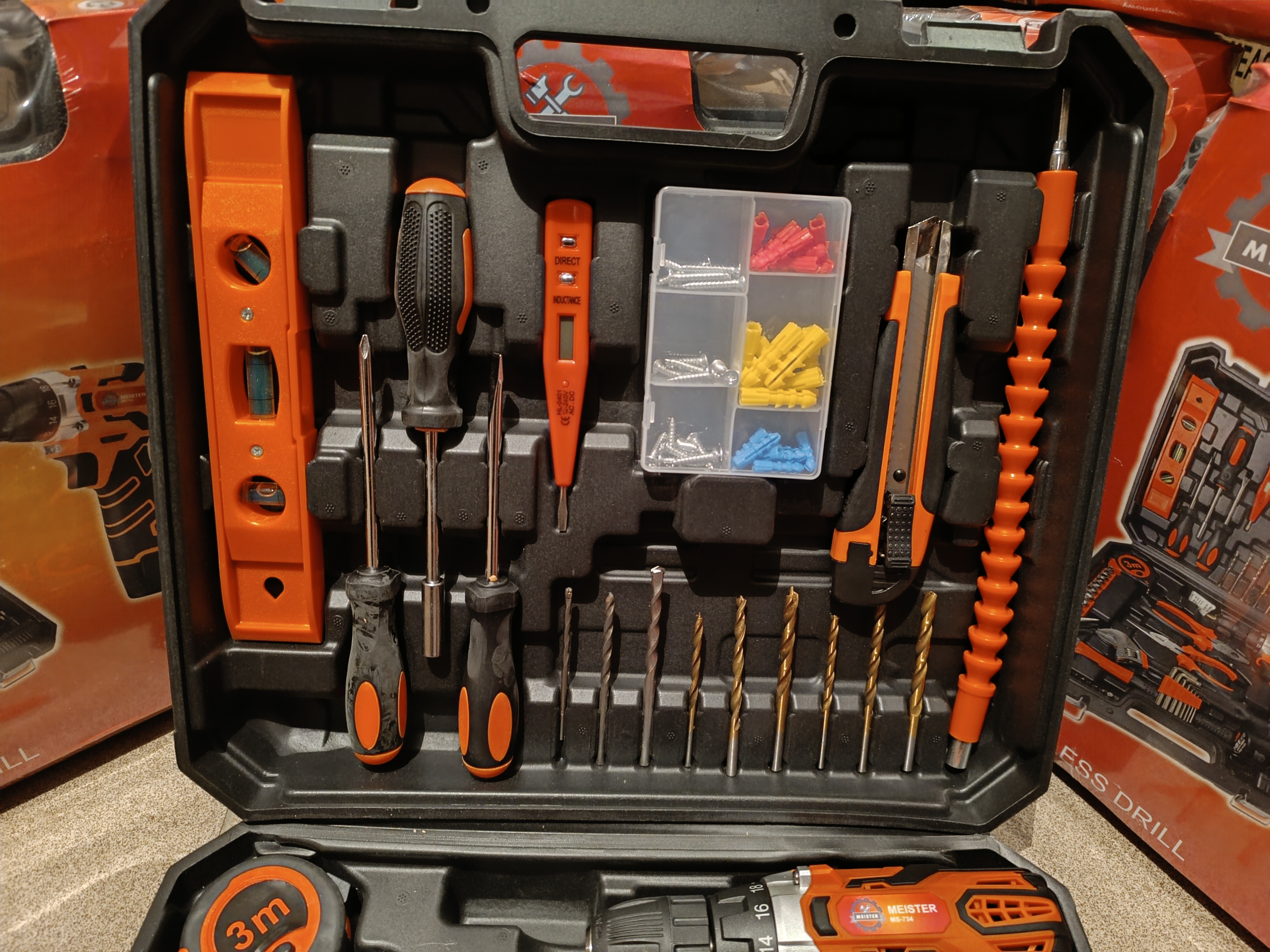 Akumuliatorinis suktuvas - gręžtuvas MEISTER MS-734