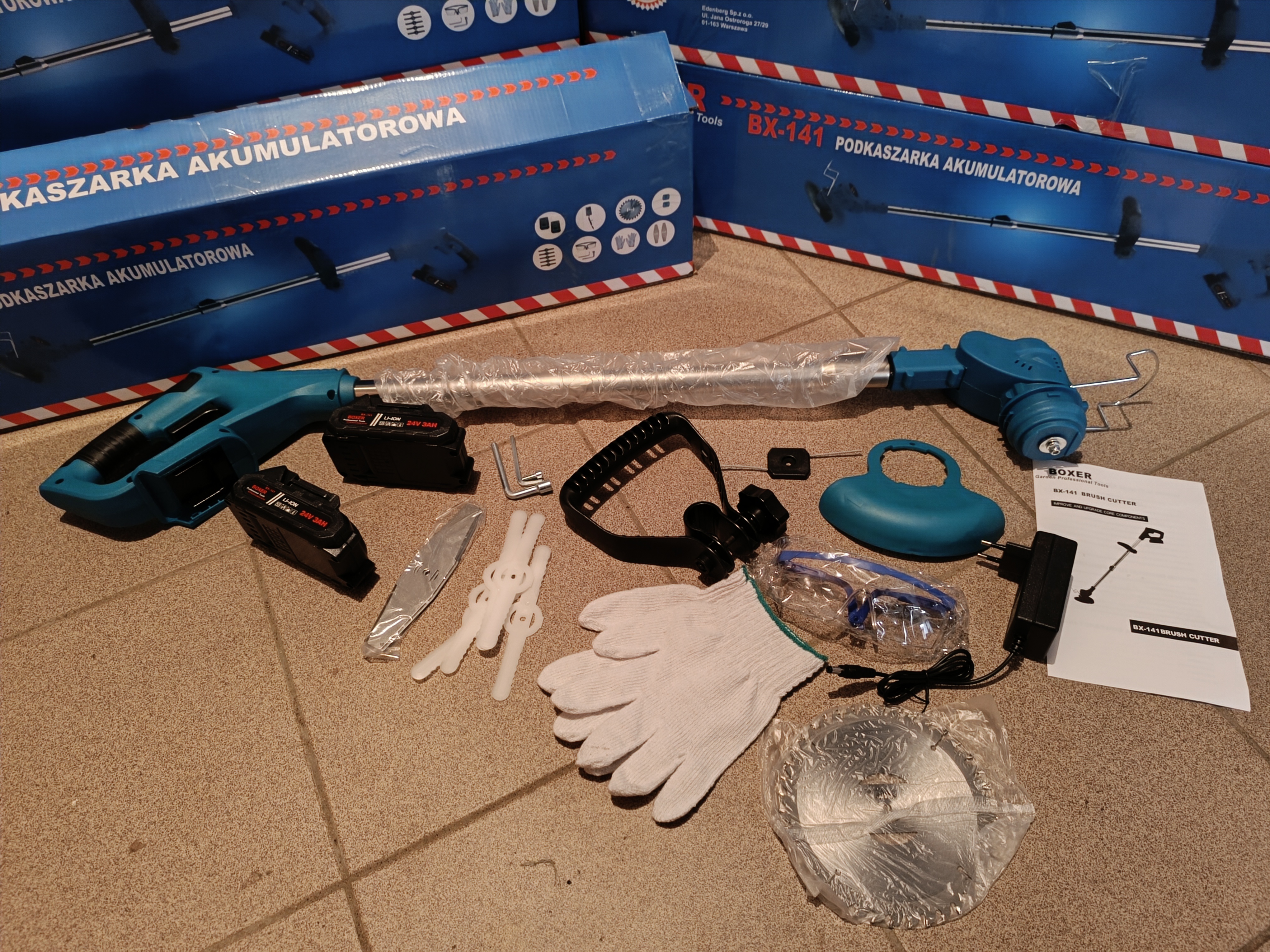 Akumuliatorinis trimeris Boxer BX-141