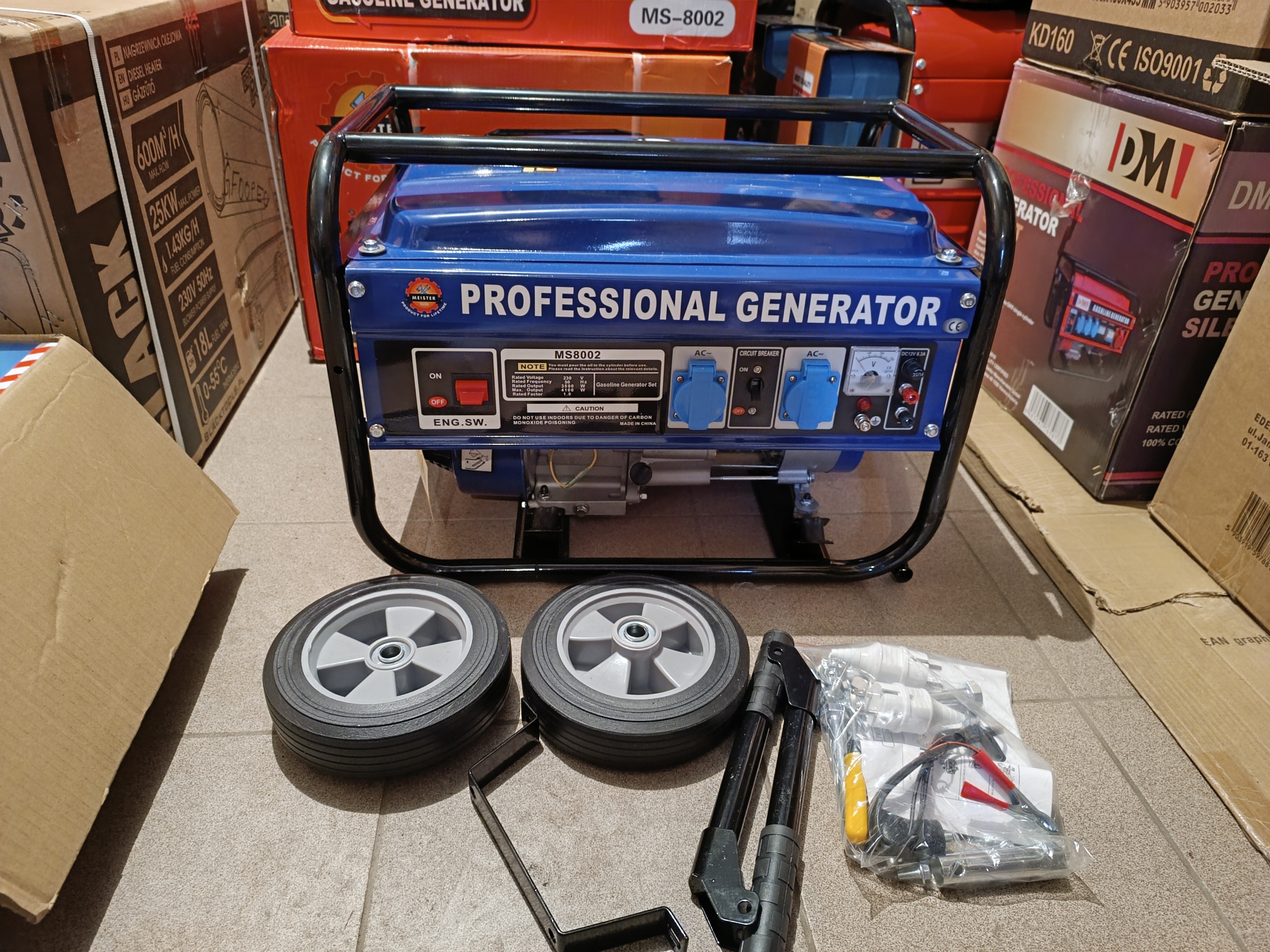 Benzininis elektros generatorius 3500W MEISTER MS-8002