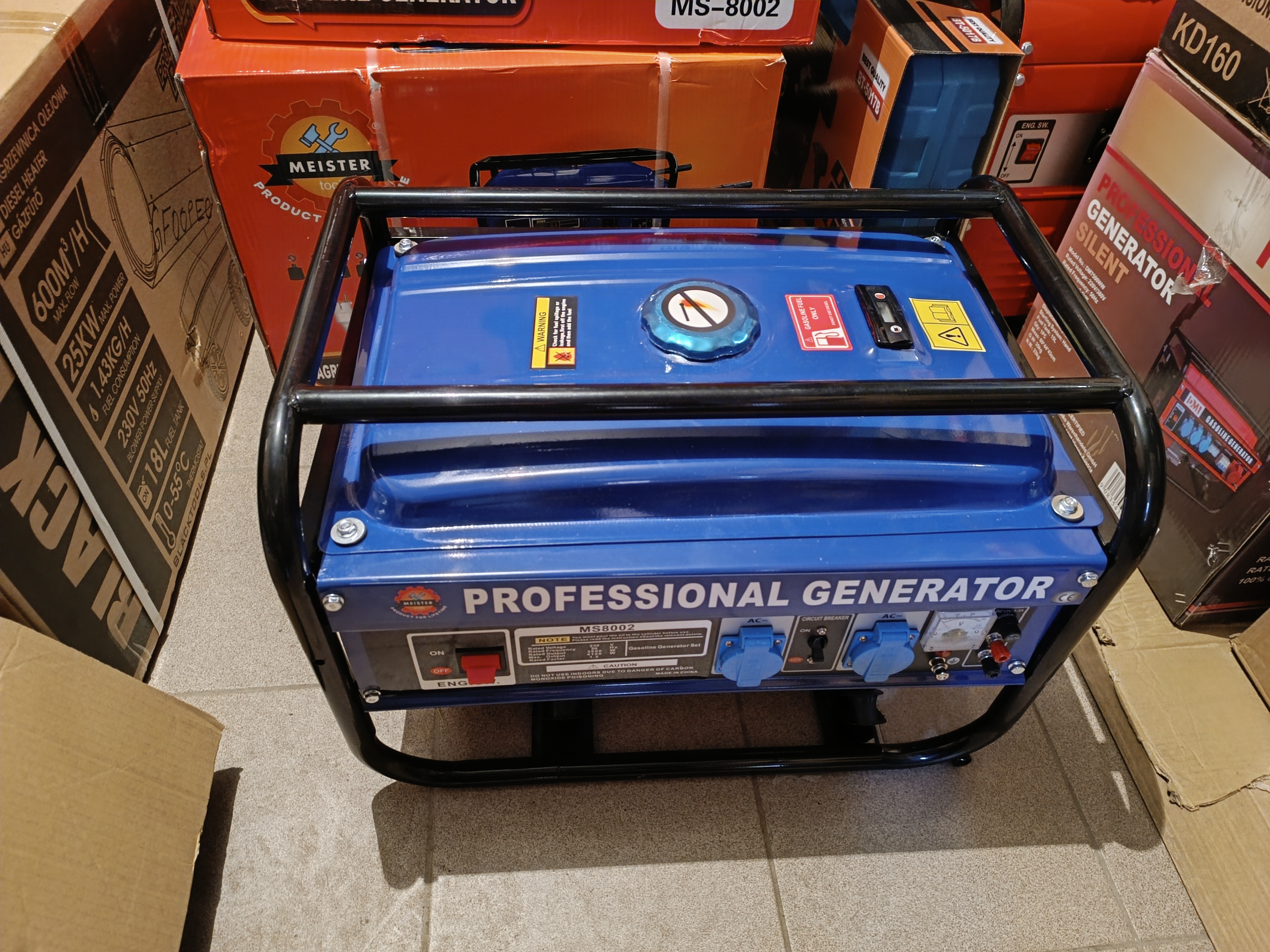 Benzininis elektros generatorius 3500W MEISTER MS-8002