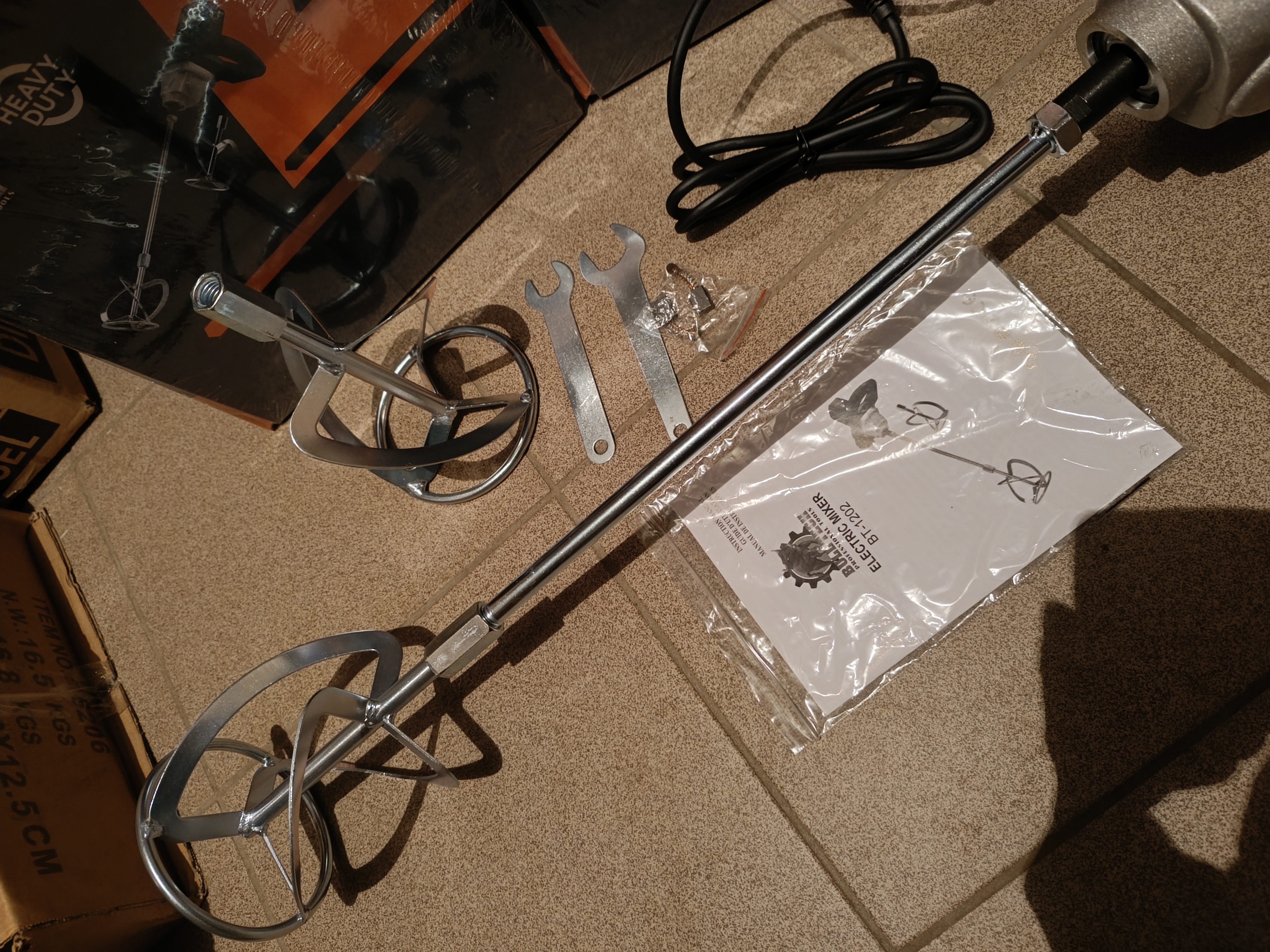 Statybinis mikseris 2980W BULL TECH BT-1202